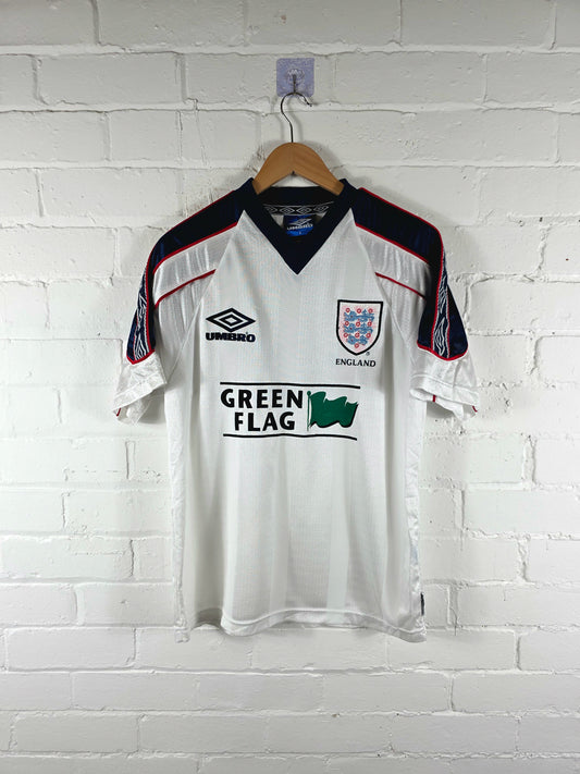 Umbro England 1998/99 Green Flag Training Shirt Small