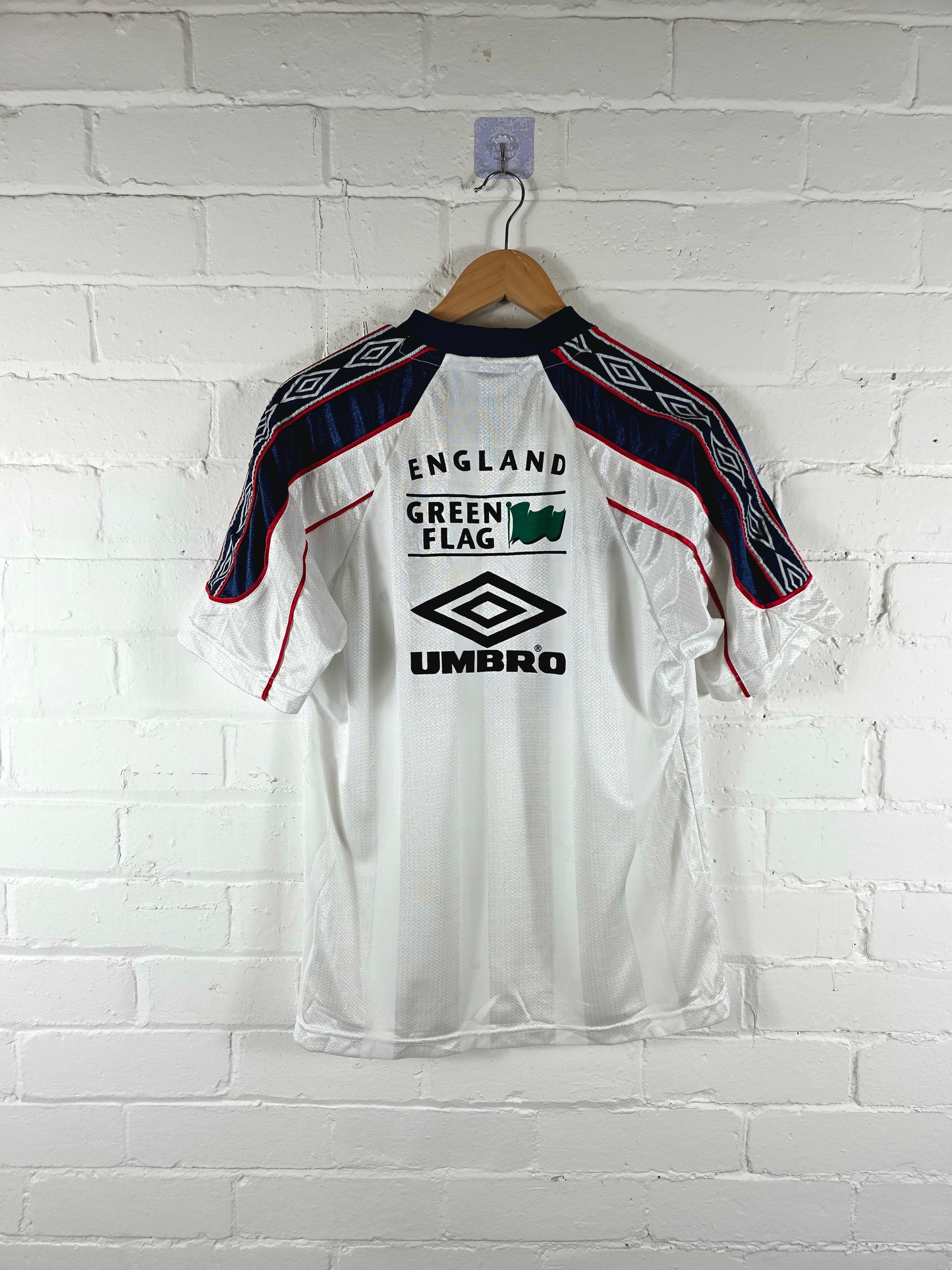 Umbro England 1998/99 Green Flag Training Shirt Small