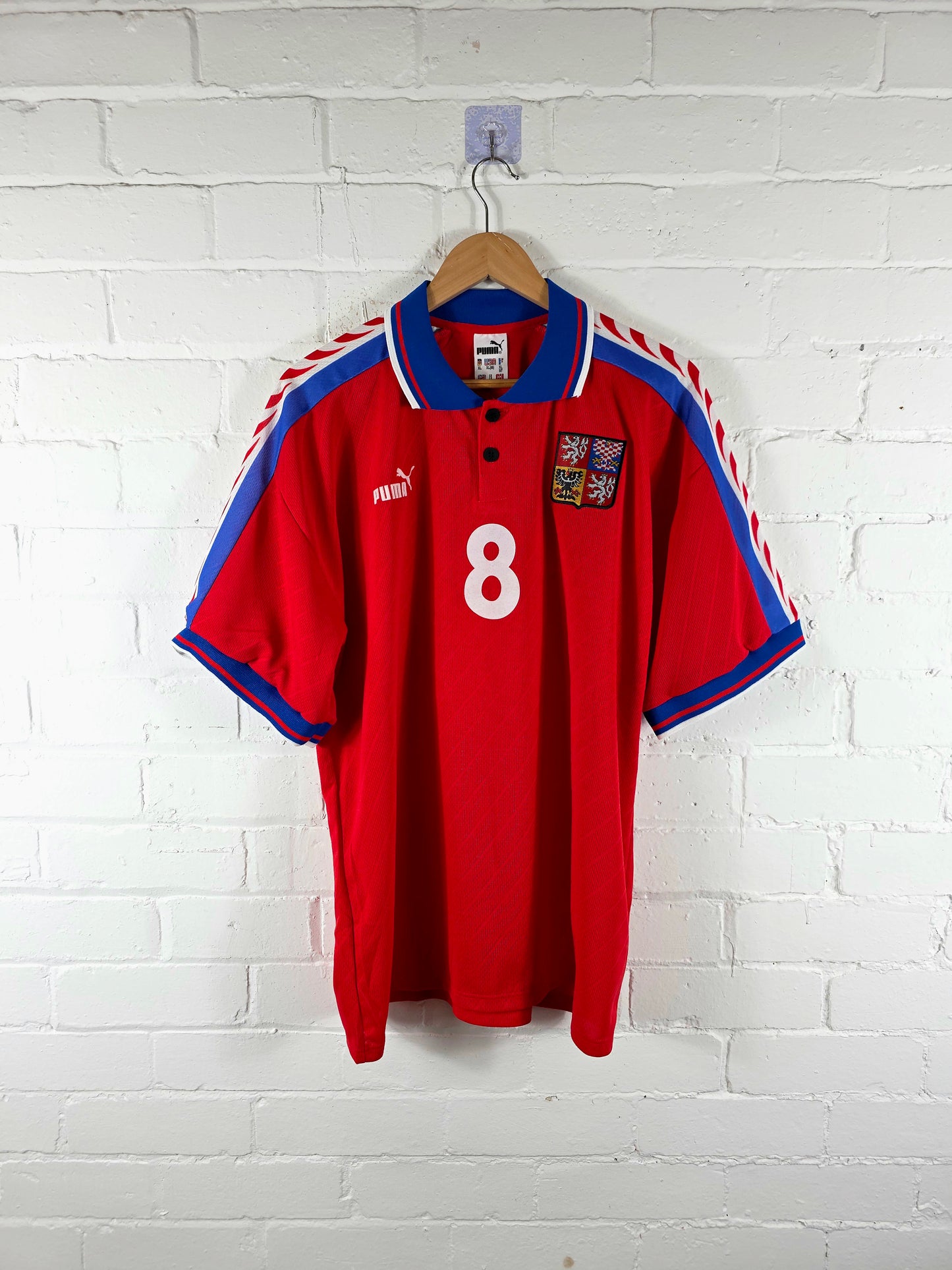Puma Czech Republic 1996/98 'Poborsky 8' Home Shirt XL