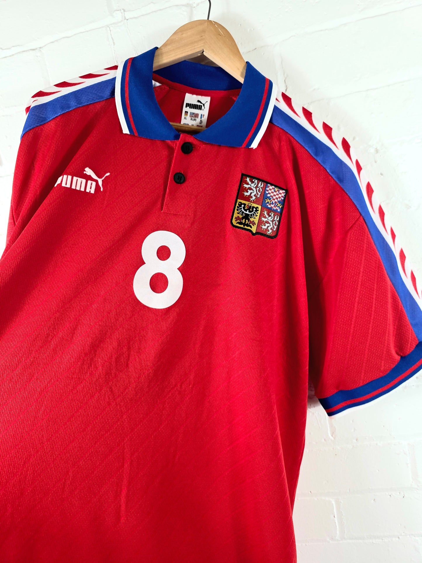 Puma Czech Republic 1996/98 'Poborsky 8' Home Shirt XL
