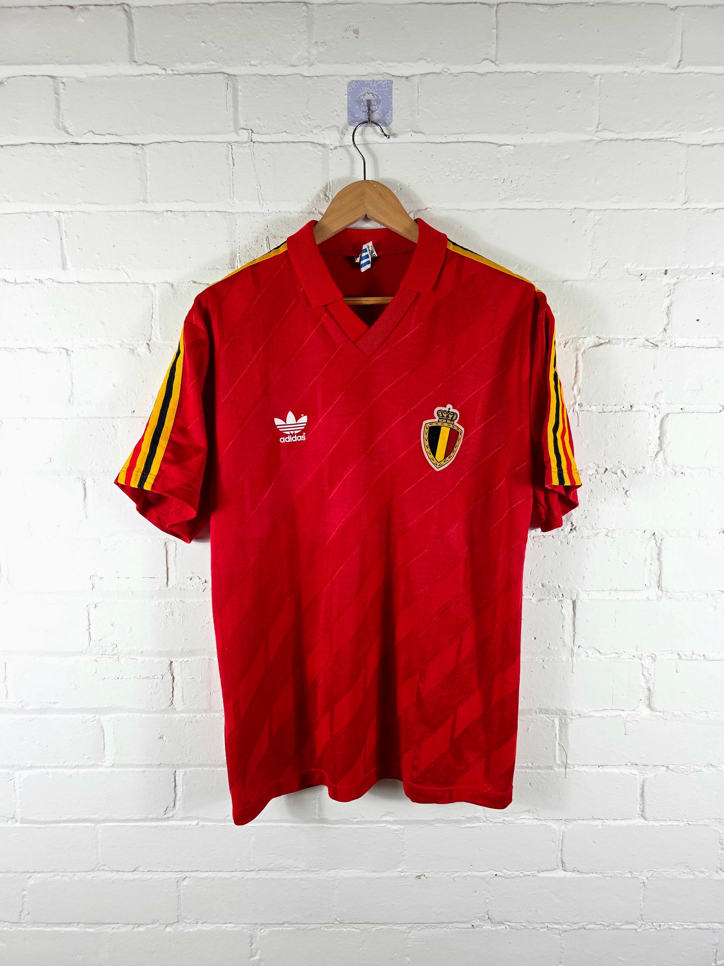 Adidas Belgium 1986/90 Home Shirt Large