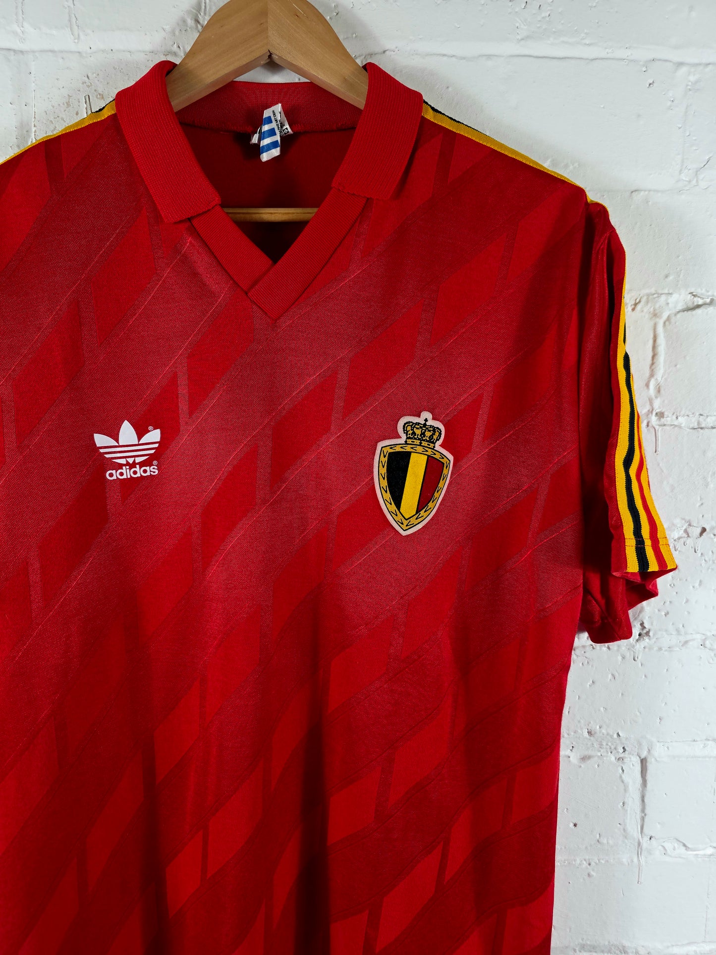 Adidas Belgium 1986/90 Home Shirt Large