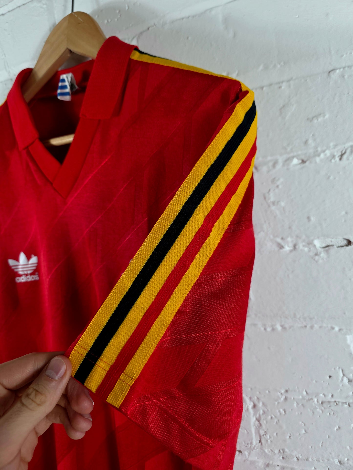 Adidas Belgium 1986/90 Home Shirt Large
