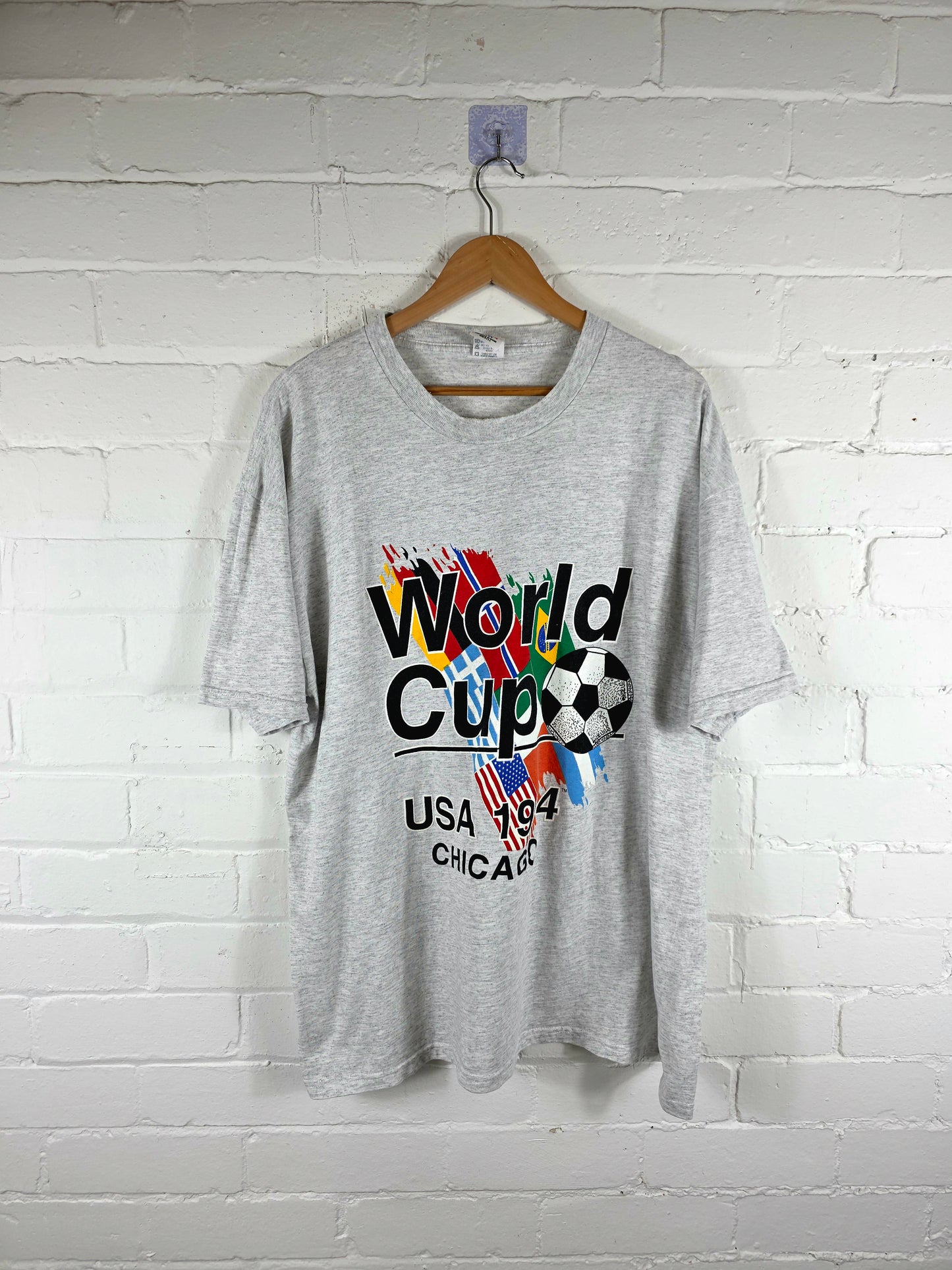 USA 1994 Graphic Chicago World Cup T-Shirt XL