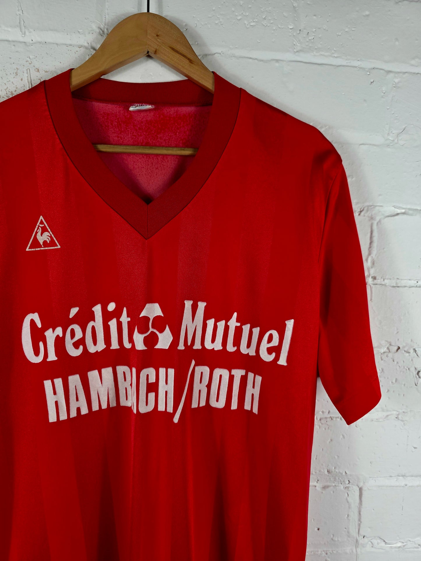 Le Coq Sportif Hambach / Roth 1980s Football Shirt Large