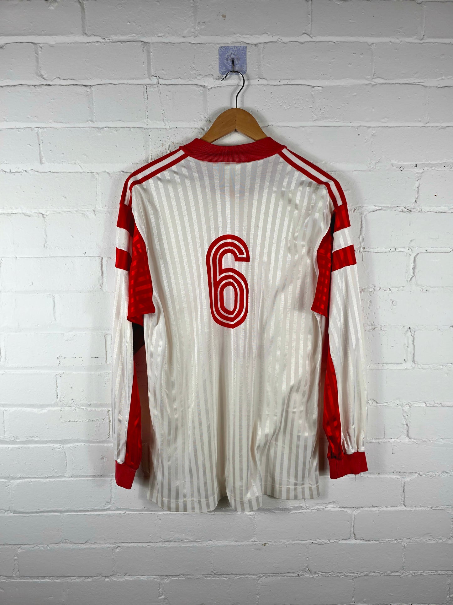 Adidas Hambach / Roth 1990s Long Sleeve Vintage Football Shirt Large
