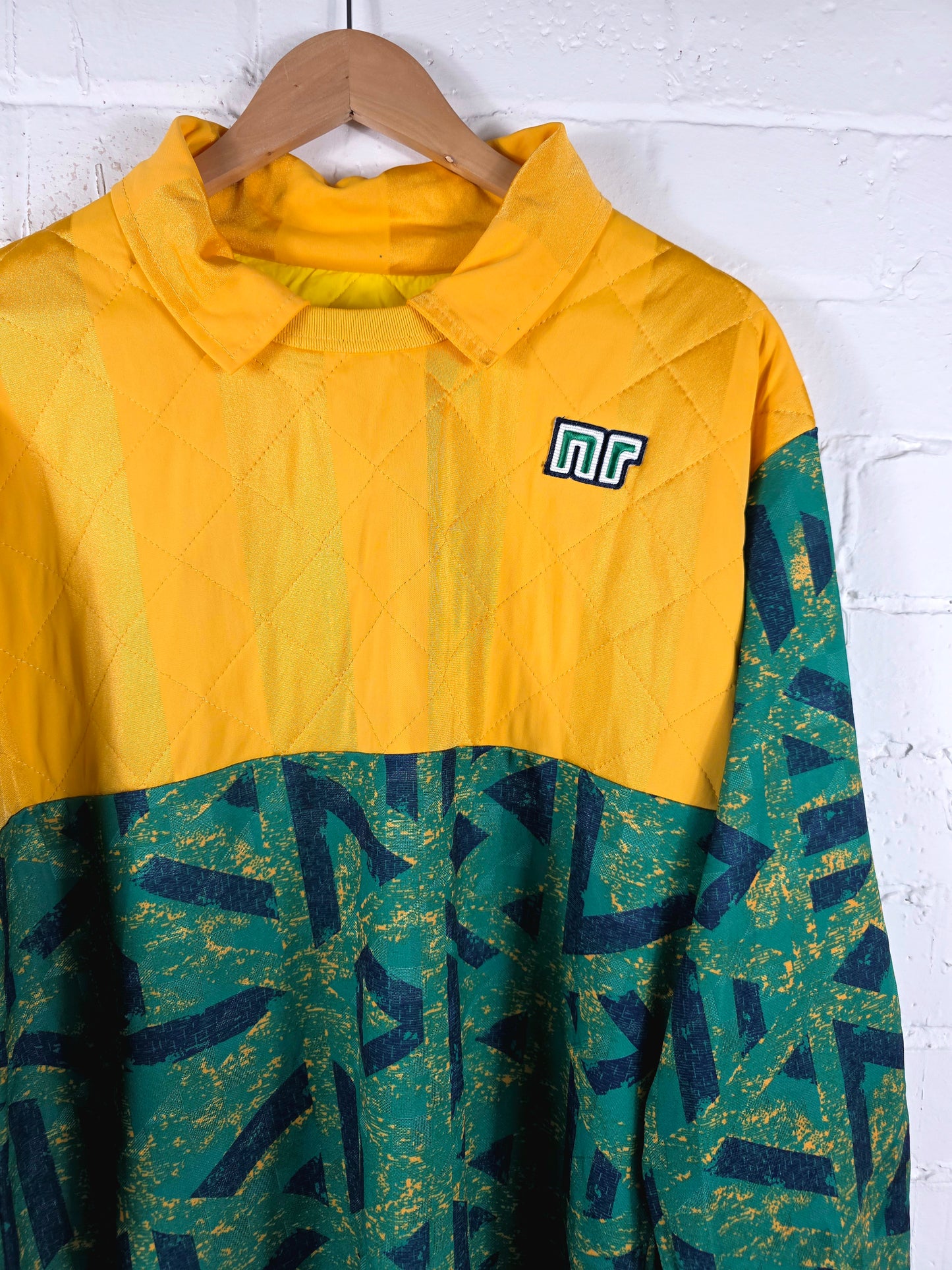 Ennerre Vintage 1990s Long Sleeve Goalkeeper Template Shirt XL