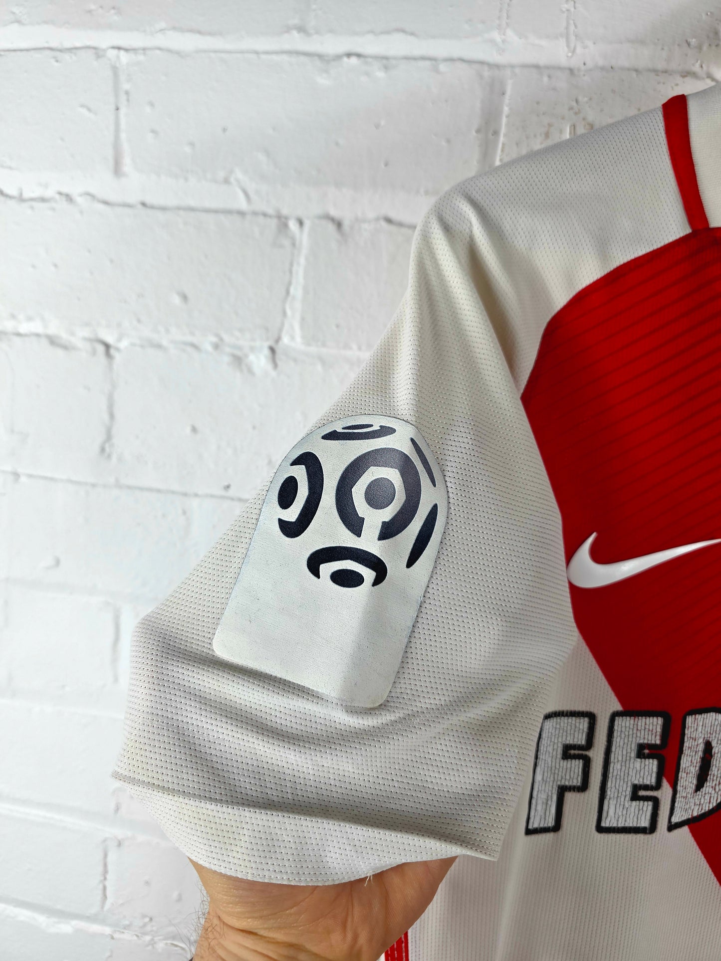 Nike A.S Monaco 2016/17 'Diallo 34' Match Issue Home Shirt Medium