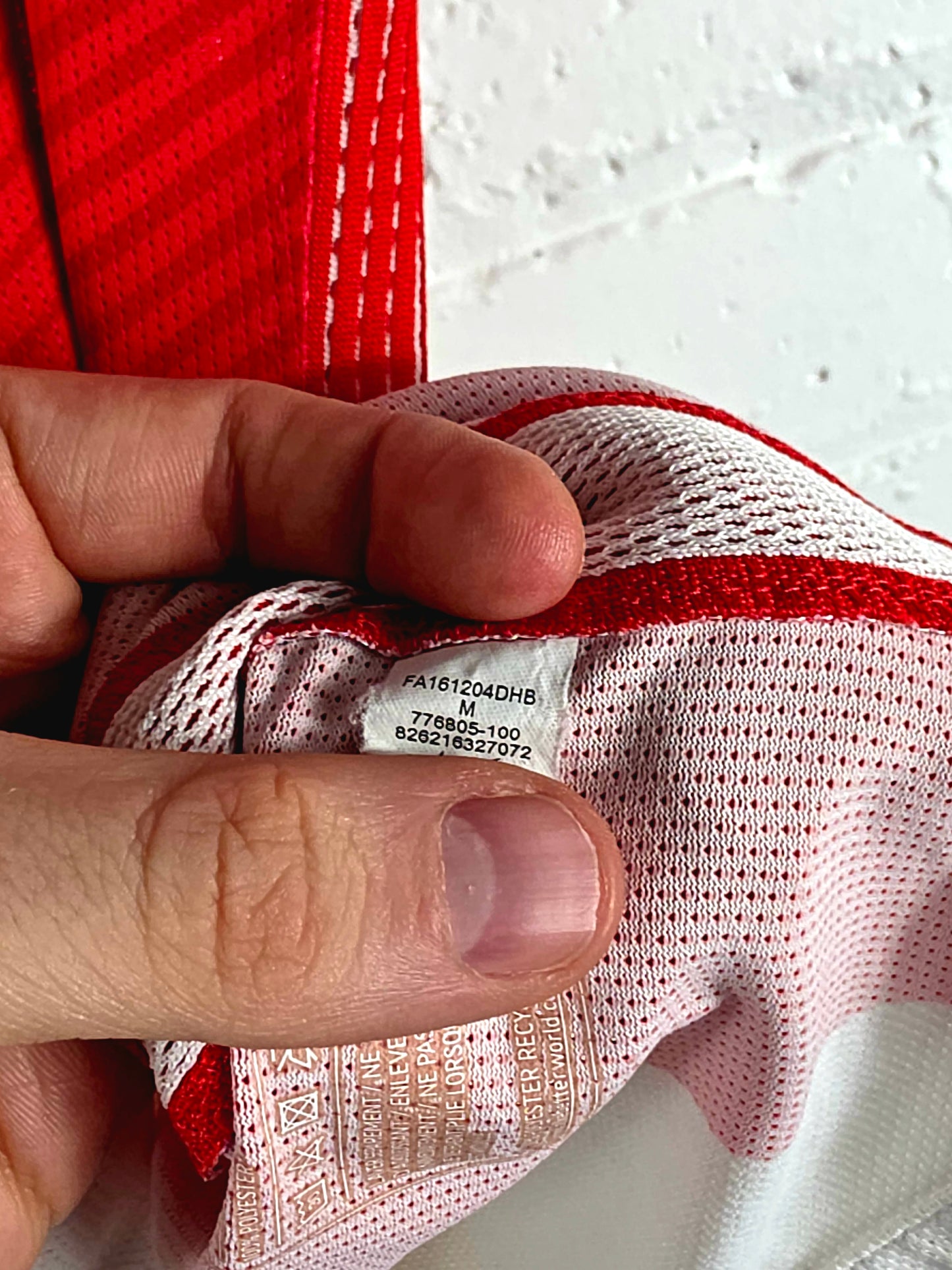 Nike A.S Monaco 2016/17 'Diallo 34' Match Issue Home Shirt Medium