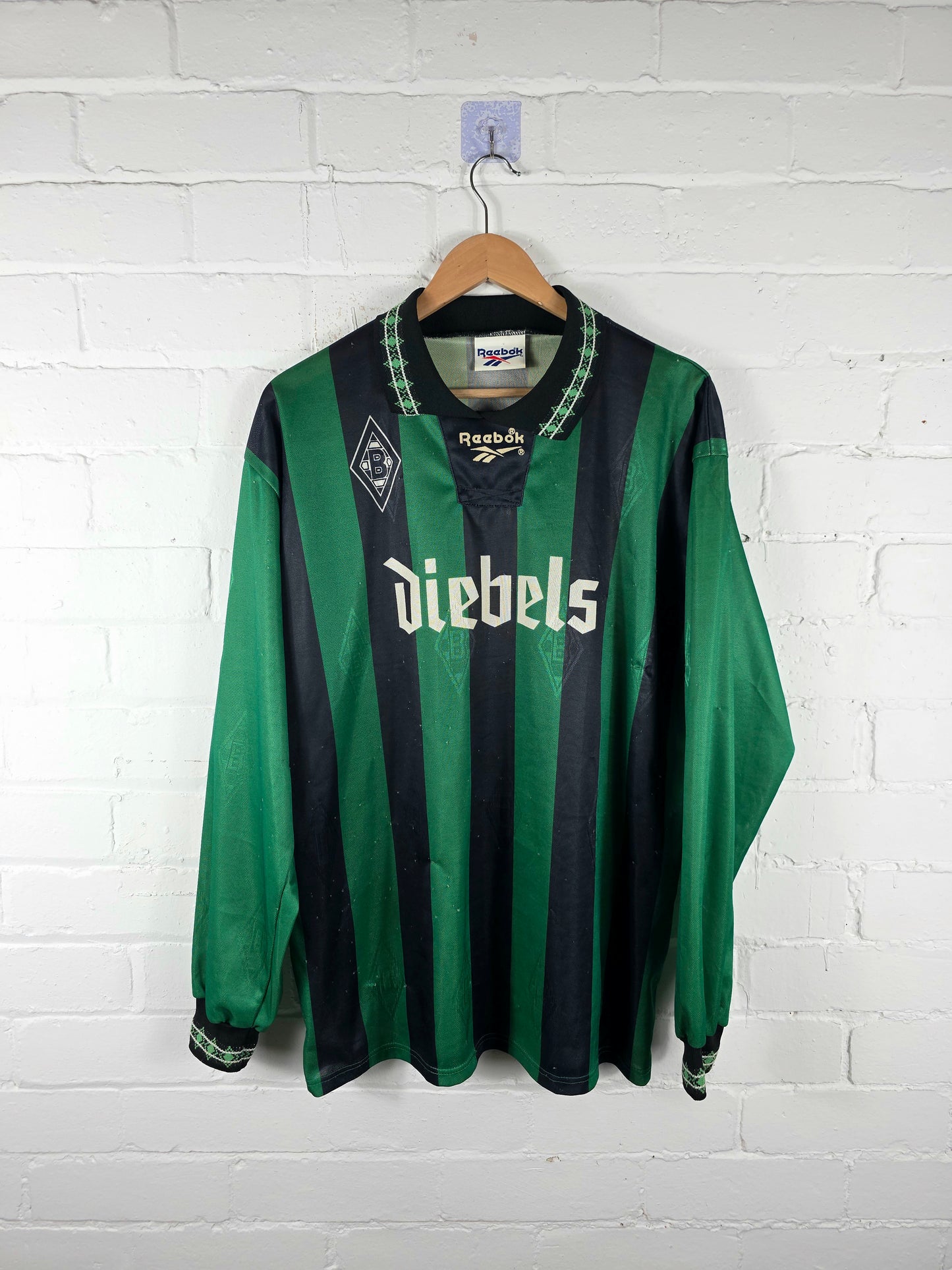 Reebok Borussia Monchengladbach 1995/96 Long Sleeve Home Shirt XL