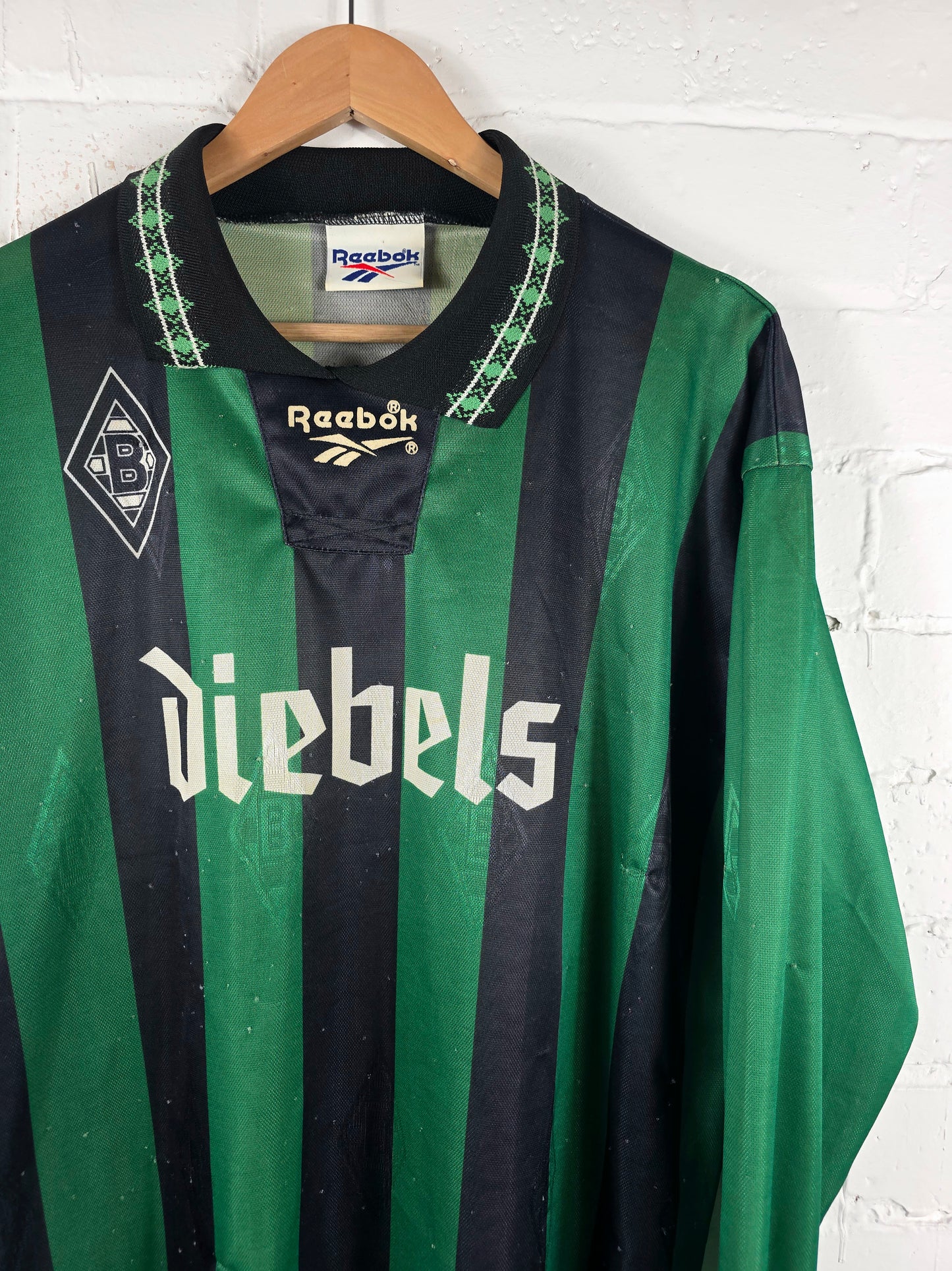 Reebok Borussia Monchengladbach 1995/96 Long Sleeve Home Shirt XL
