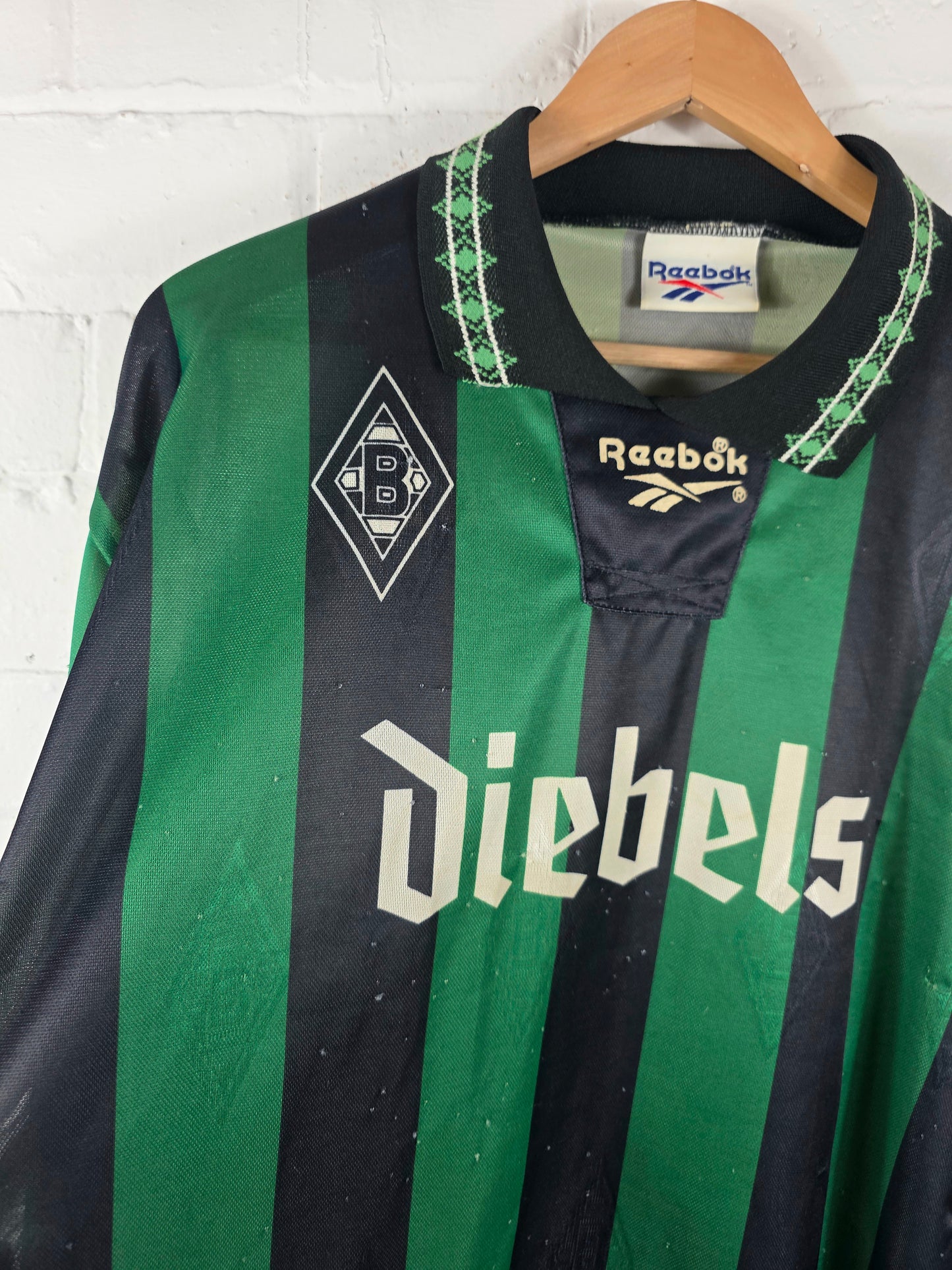 Reebok Borussia Monchengladbach 1995/96 Long Sleeve Home Shirt XL