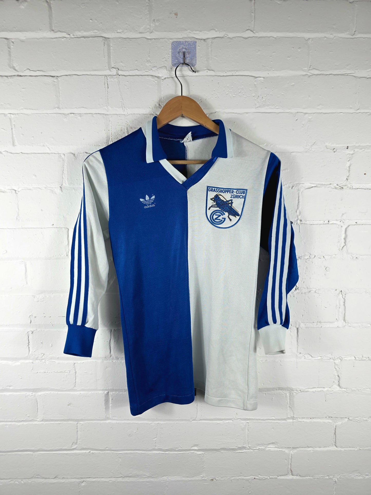 Adidas Grasshoppers 1980/1985 Long Sleeve Home Shirt Small