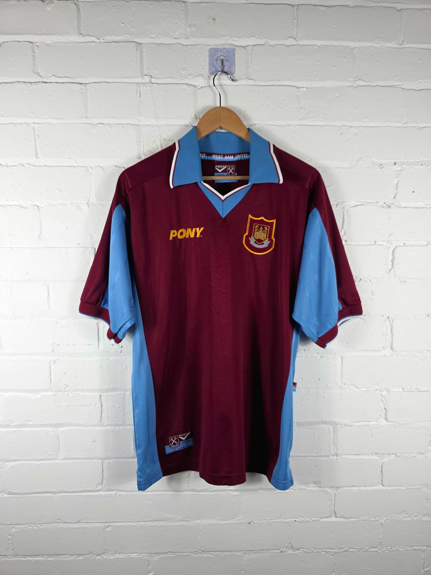 Pony West Ham United 1997/98 Home Shirt Medium