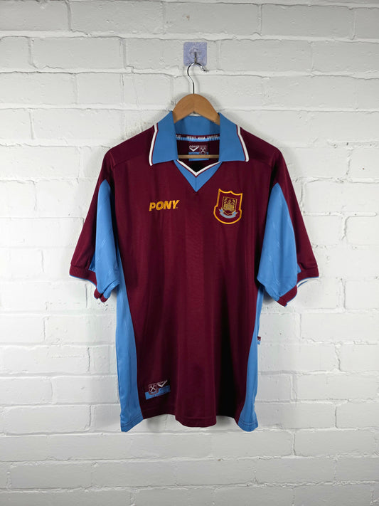 Pony West Ham United 1997/98 Home Shirt Medium