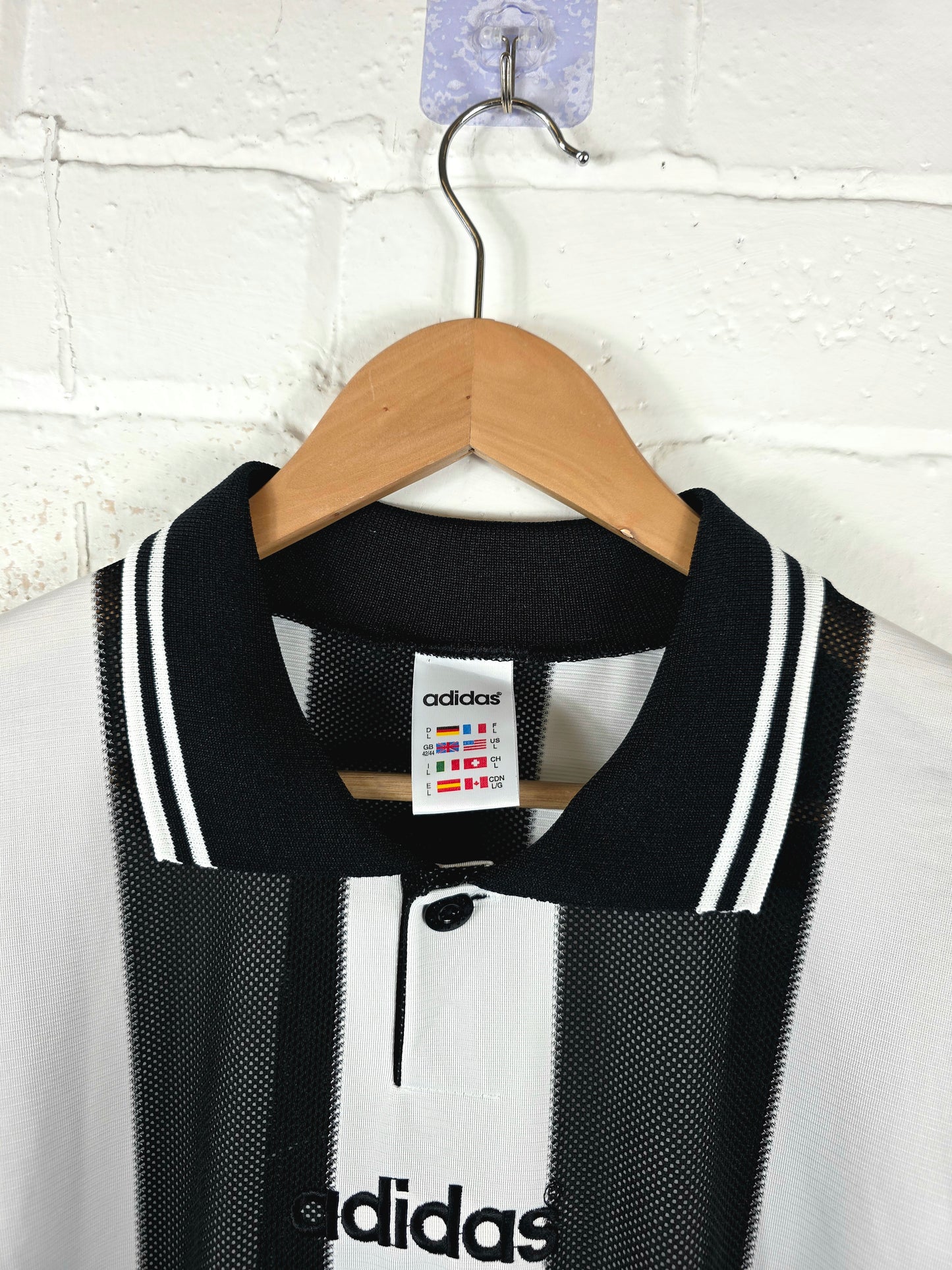 Adidas 1990s Long Sleeve Vintage Template Football Shirt Large