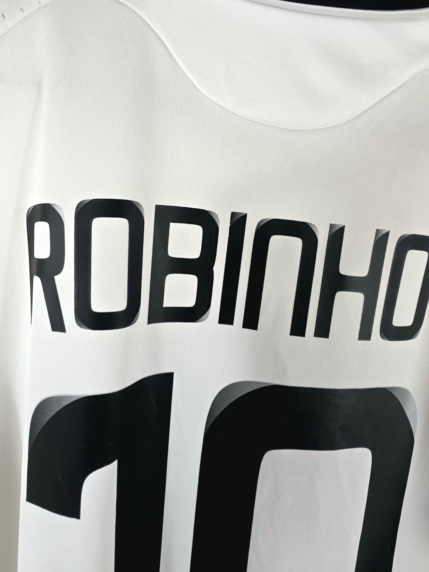 Adidas Real Madrid 2008/09 'Robinho 10' Deadstock Signed Home Shirt Medium
