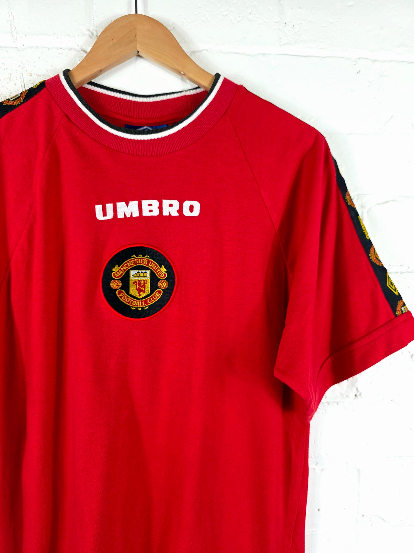 Umbro Manchester United 1996/97 Cotton Training Football Shirt Medium