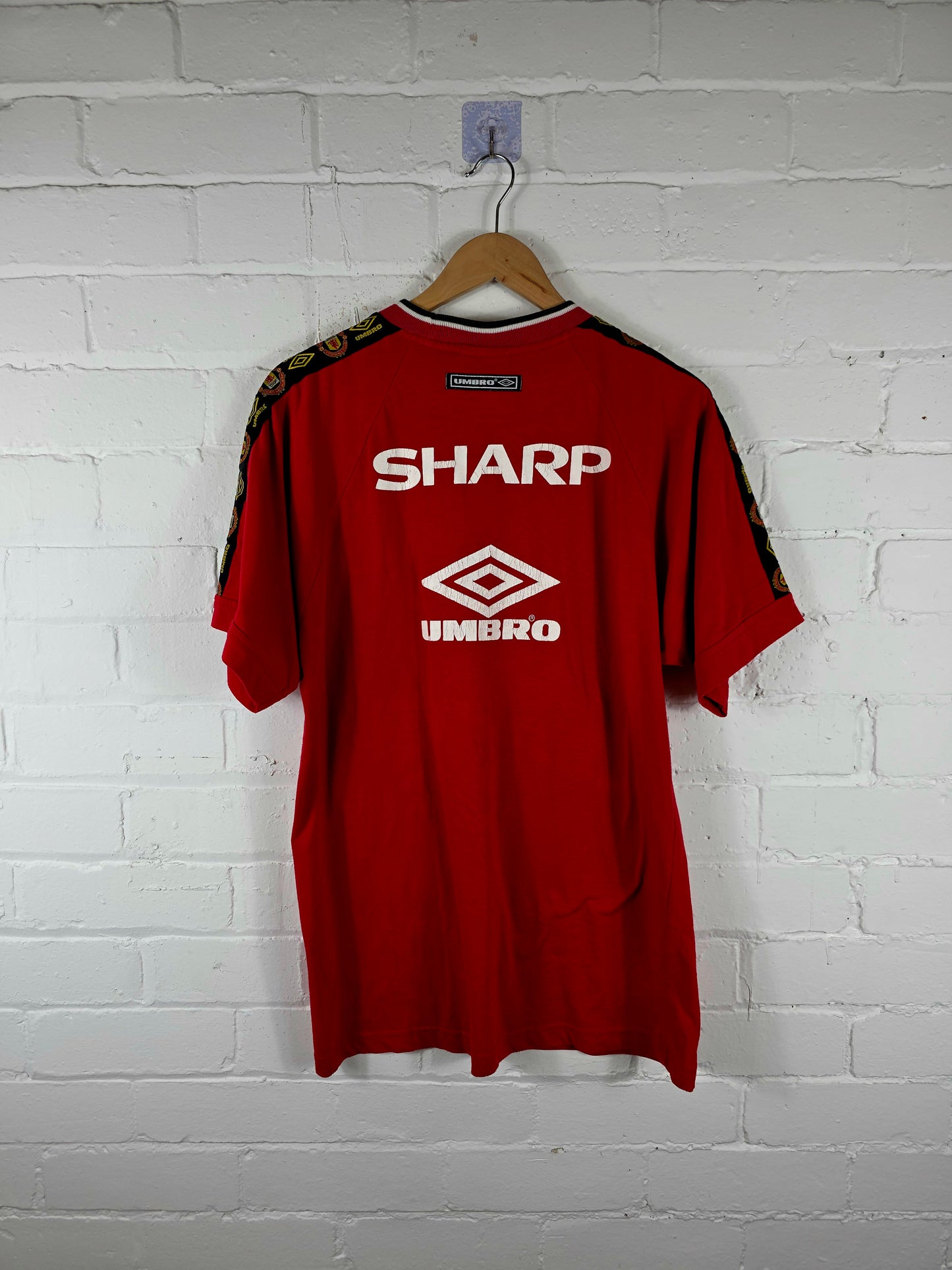 Umbro Manchester United 1996/97 Cotton Training Football Shirt Medium