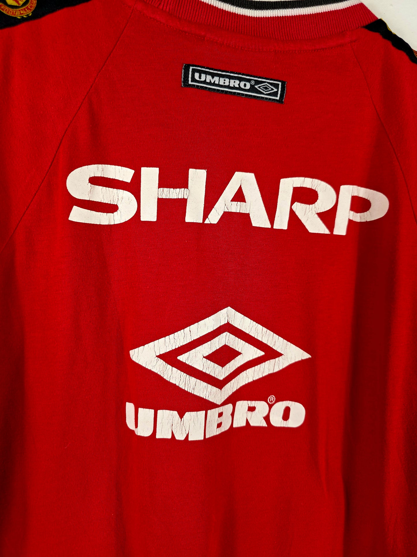 Umbro Manchester United 1996/97 Cotton Training Football Shirt Medium