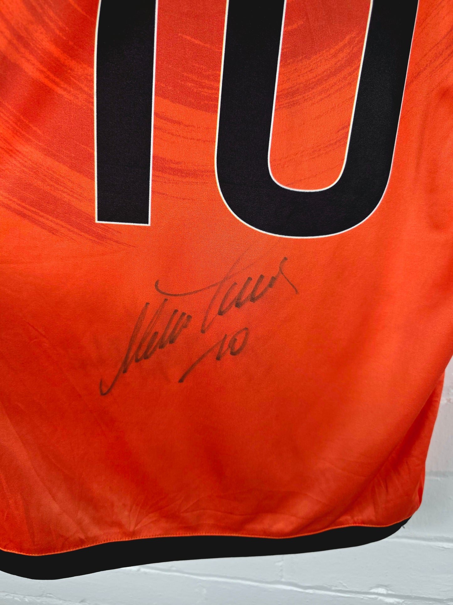 Lotto Delhi Dynamos 'Del Piero 10' 2014/15 Signed Home Shirt Small