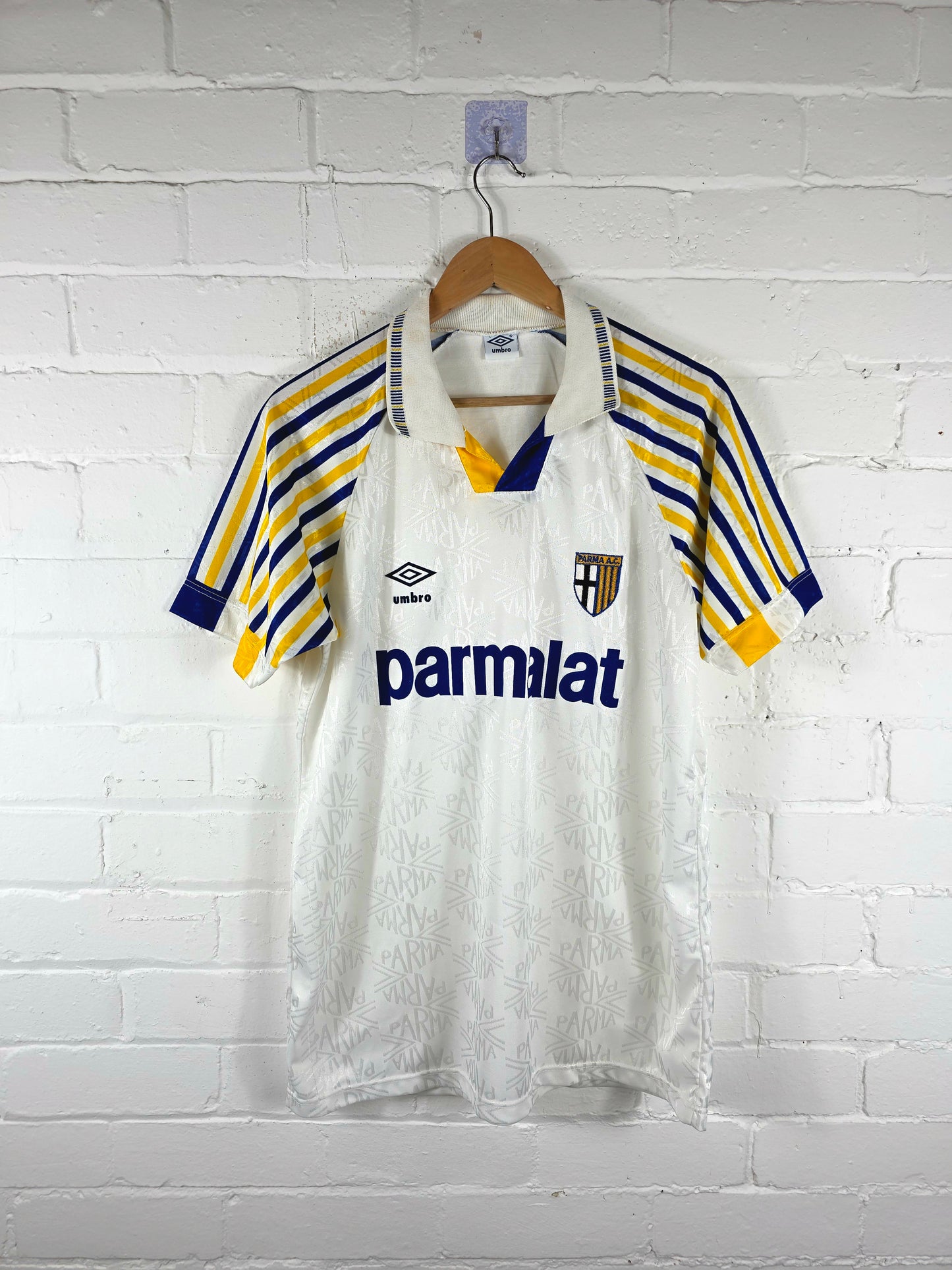 Umbro Parma 1991/92 Home Shirt Large