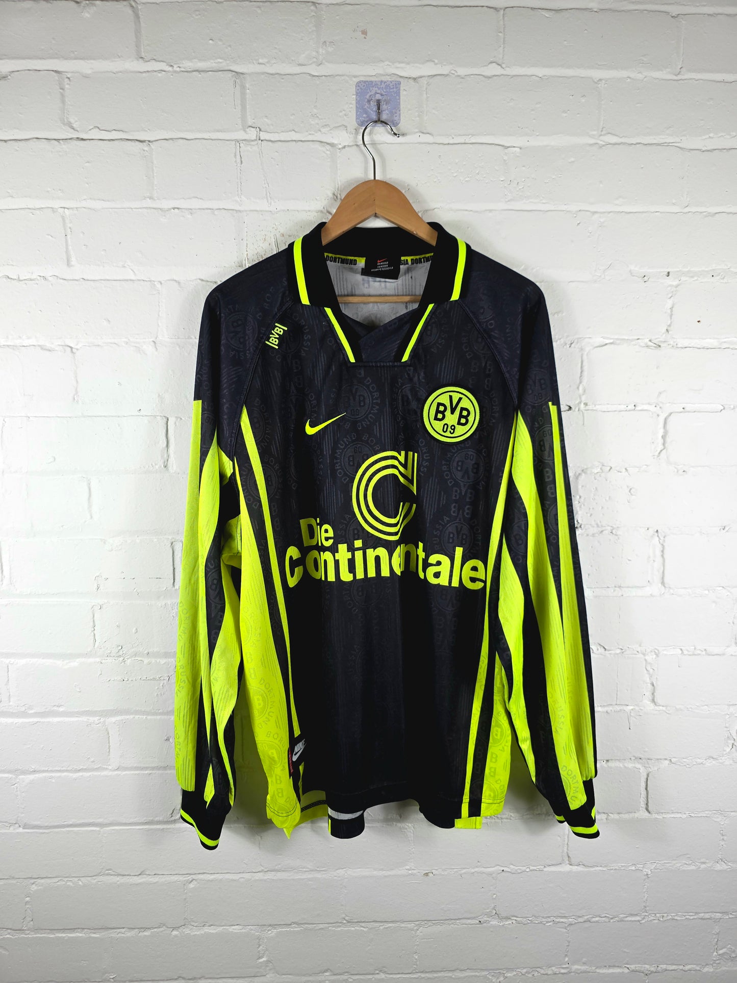 Nike Borussia Dortmund 1996/97 Long Sleeve Away Shirt XXL