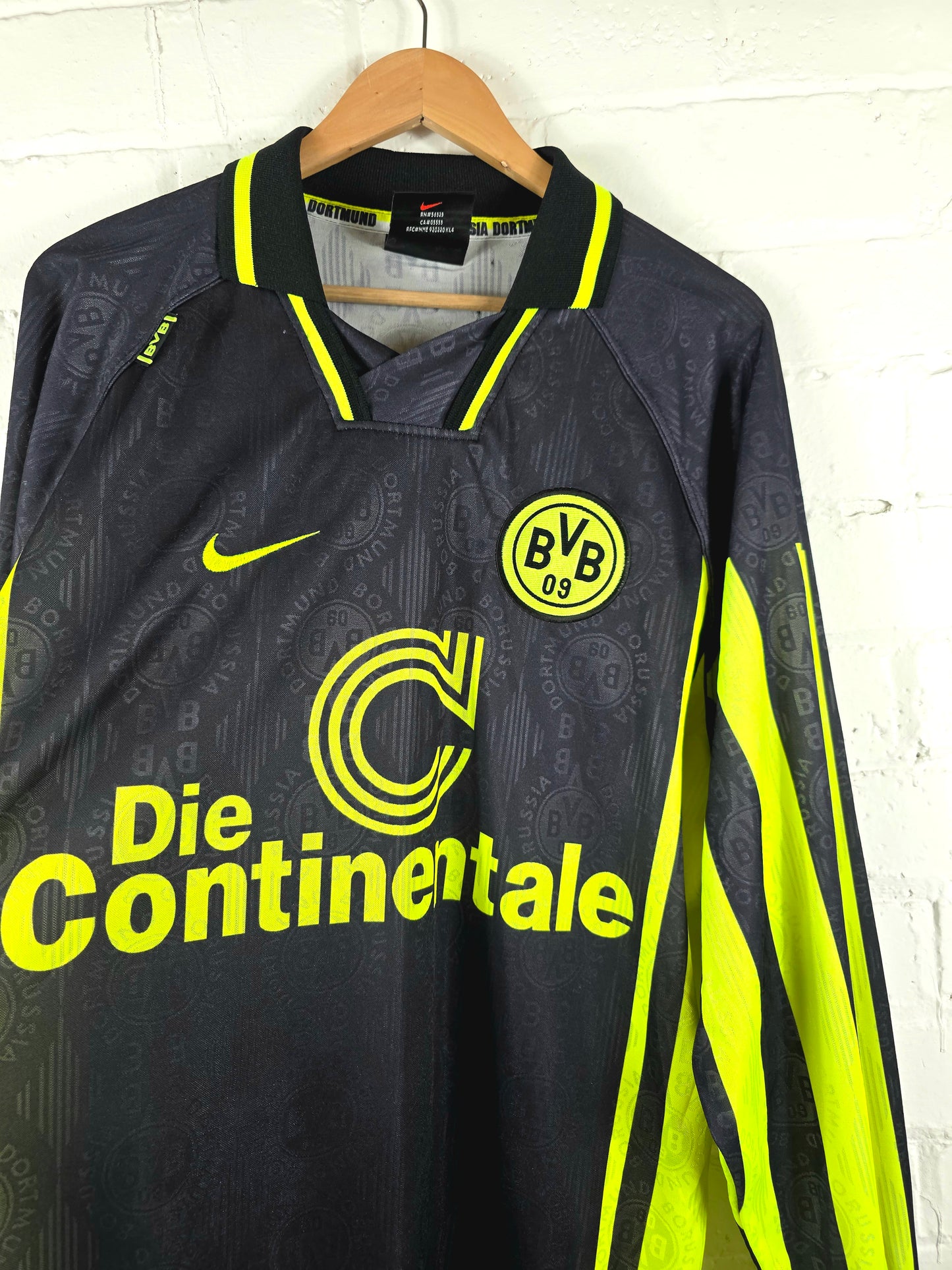 Nike Borussia Dortmund 1996/97 Long Sleeve Away Shirt XXL