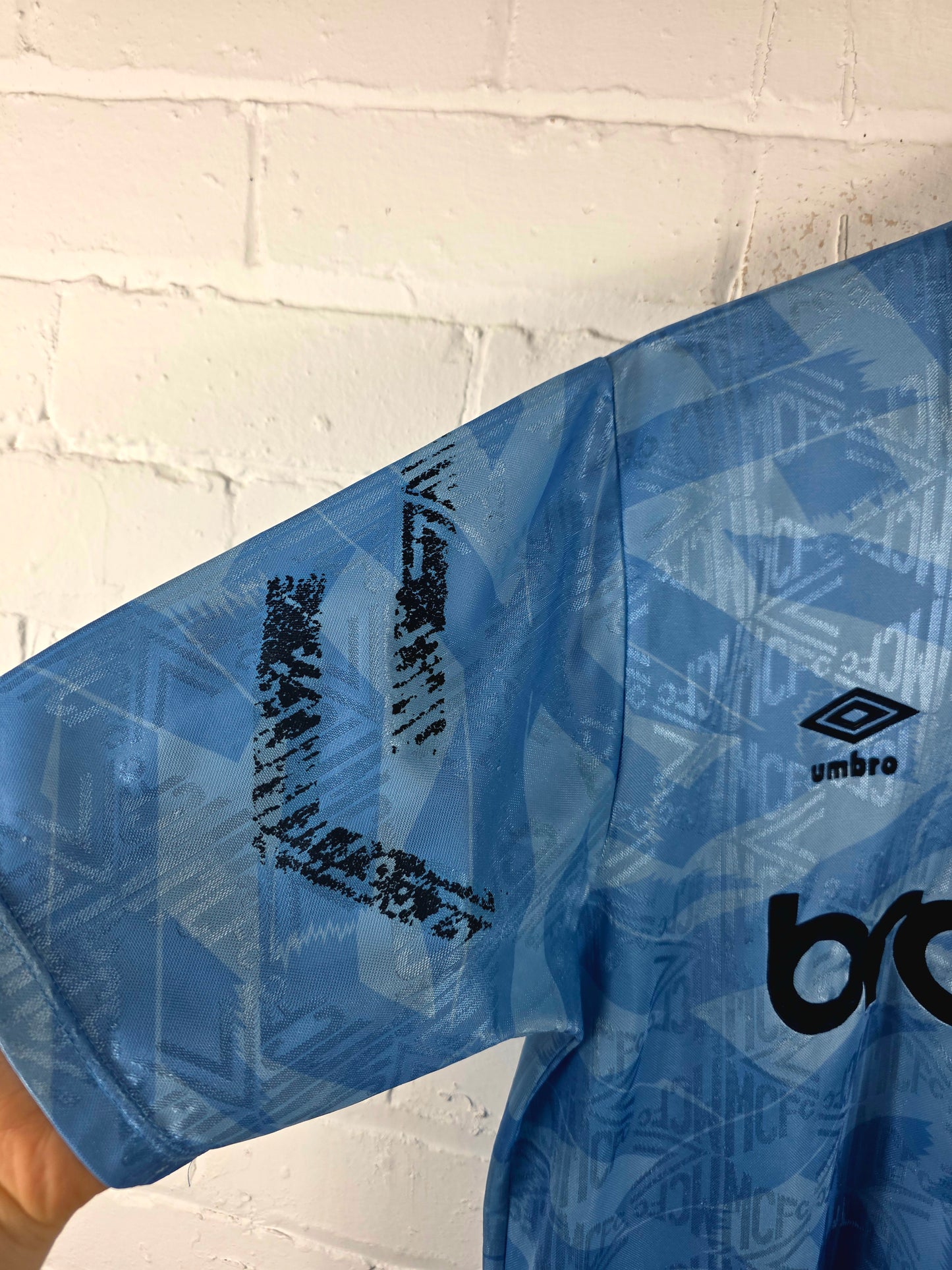 Umbro Manchester City 1991/93 Home Shirt Large