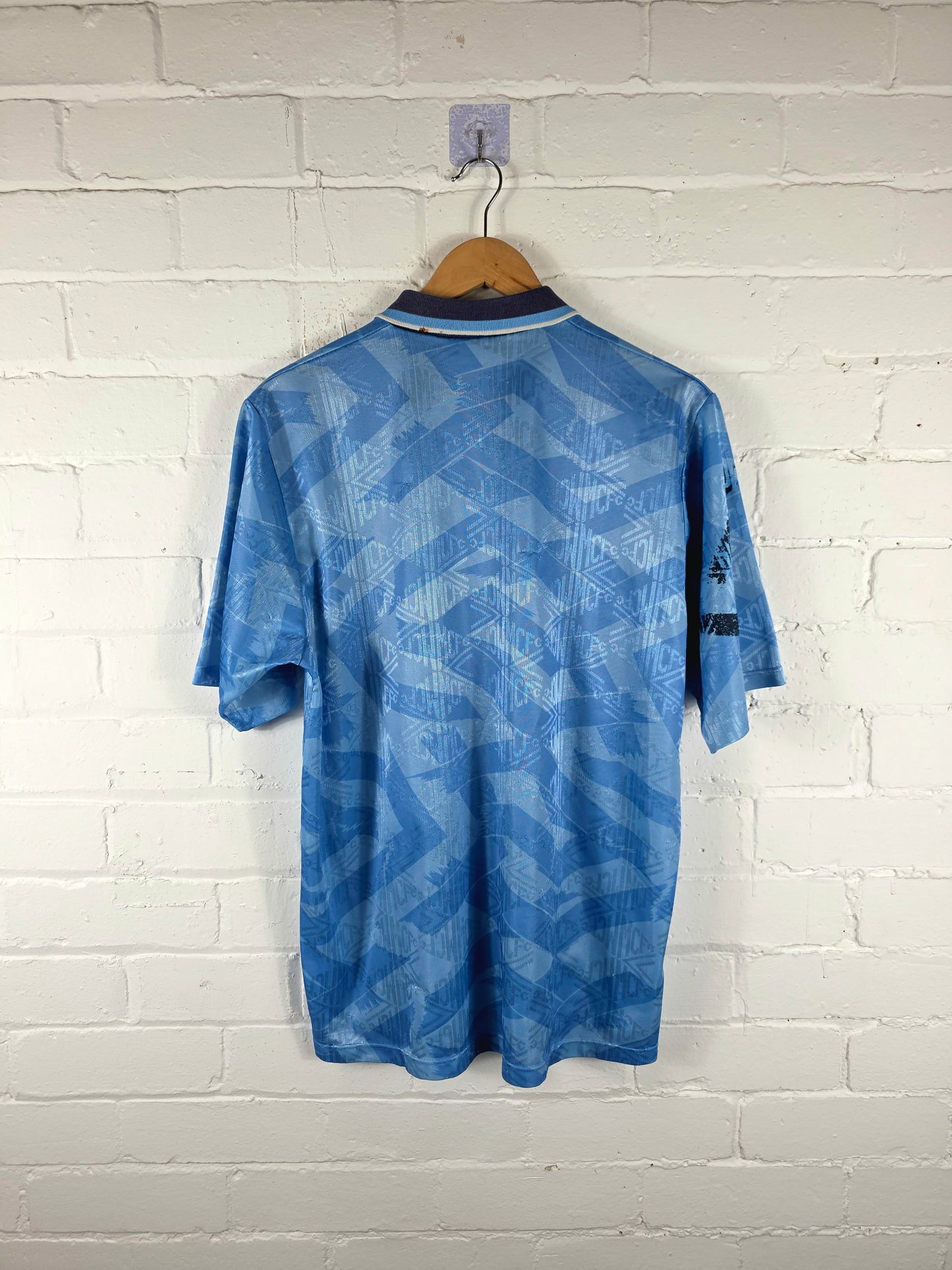Umbro Manchester City 1991/93 Home Shirt Large