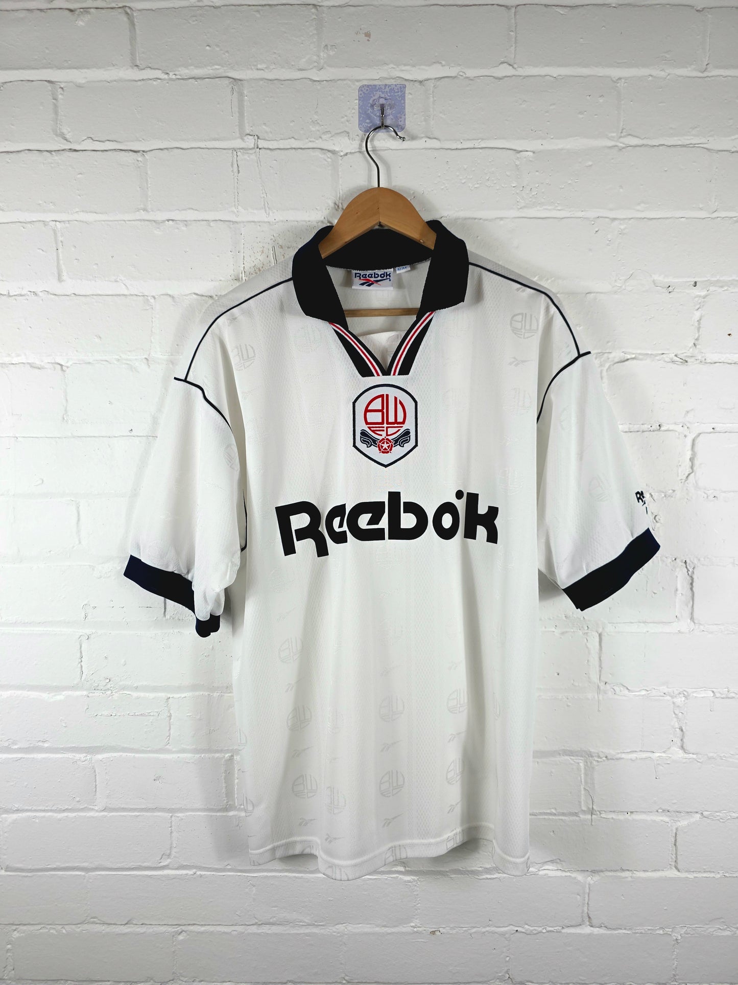 Reebok Bolton Wanderers 1995/97 Home Shirt Large