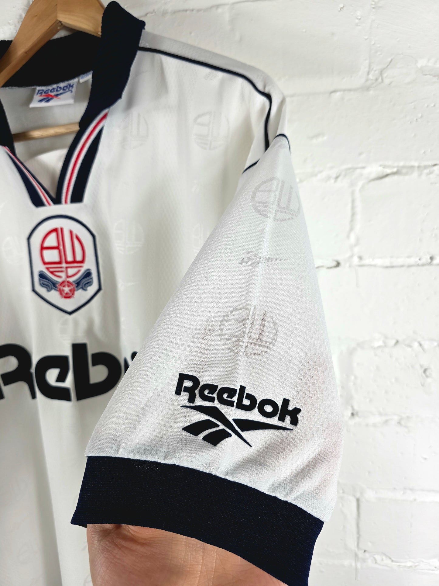 Reebok Bolton Wanderers 1995/97 Home Shirt Large