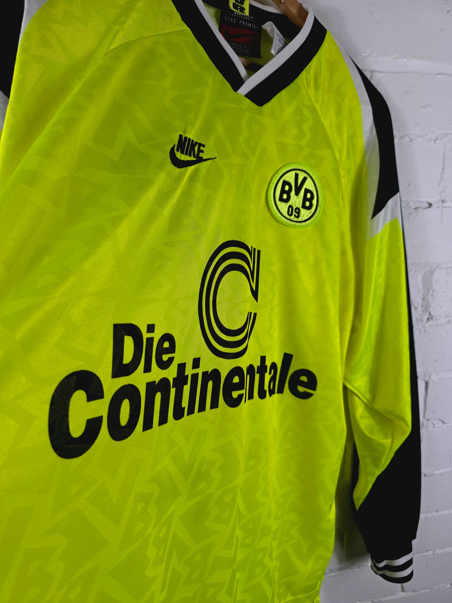 Nike Borussia Dortmund 1995/96 Long Sleeve Home Shirt XL