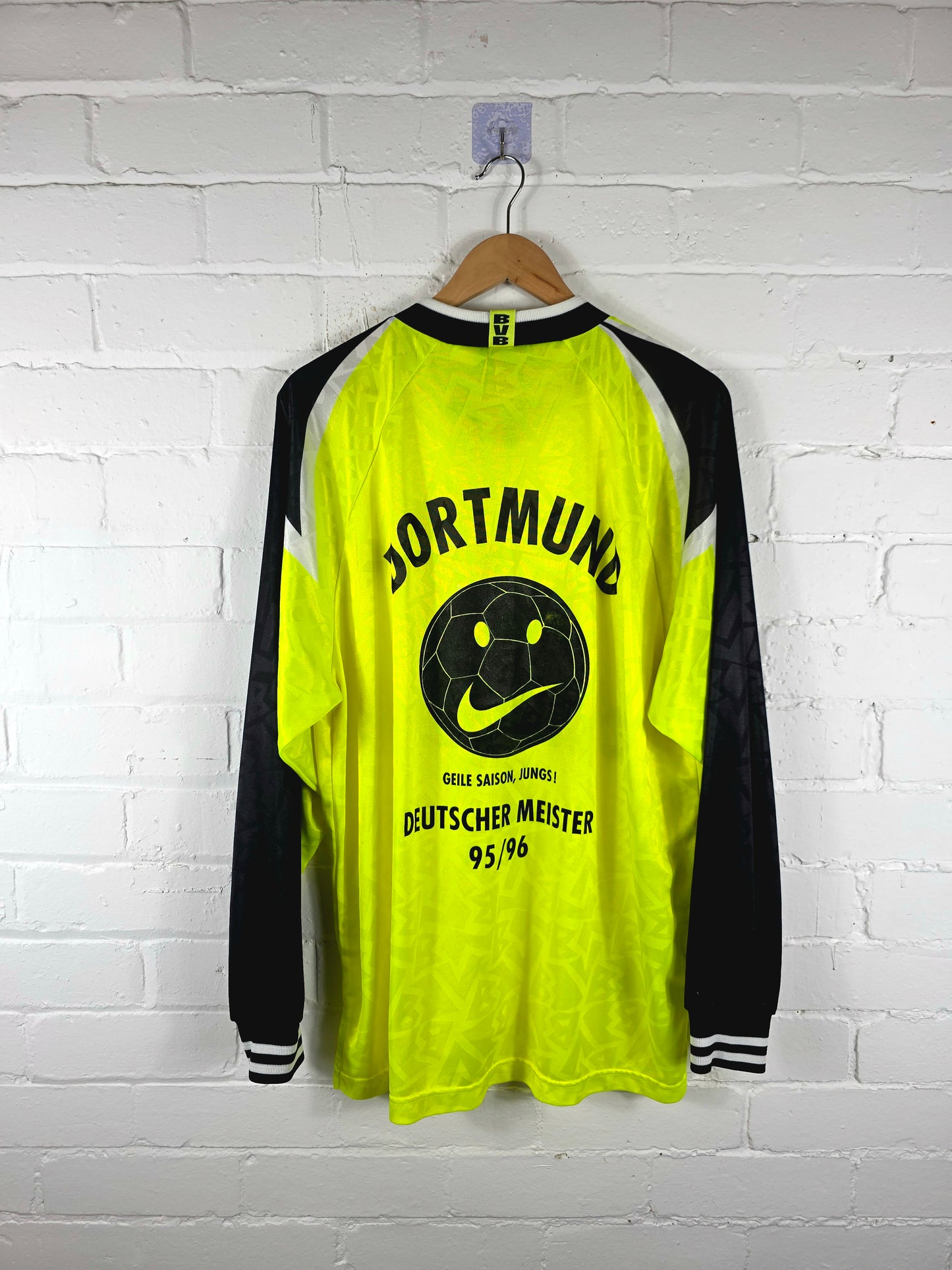 Nike Borussia Dortmund 1995/96 Long Sleeve Home Shirt XL