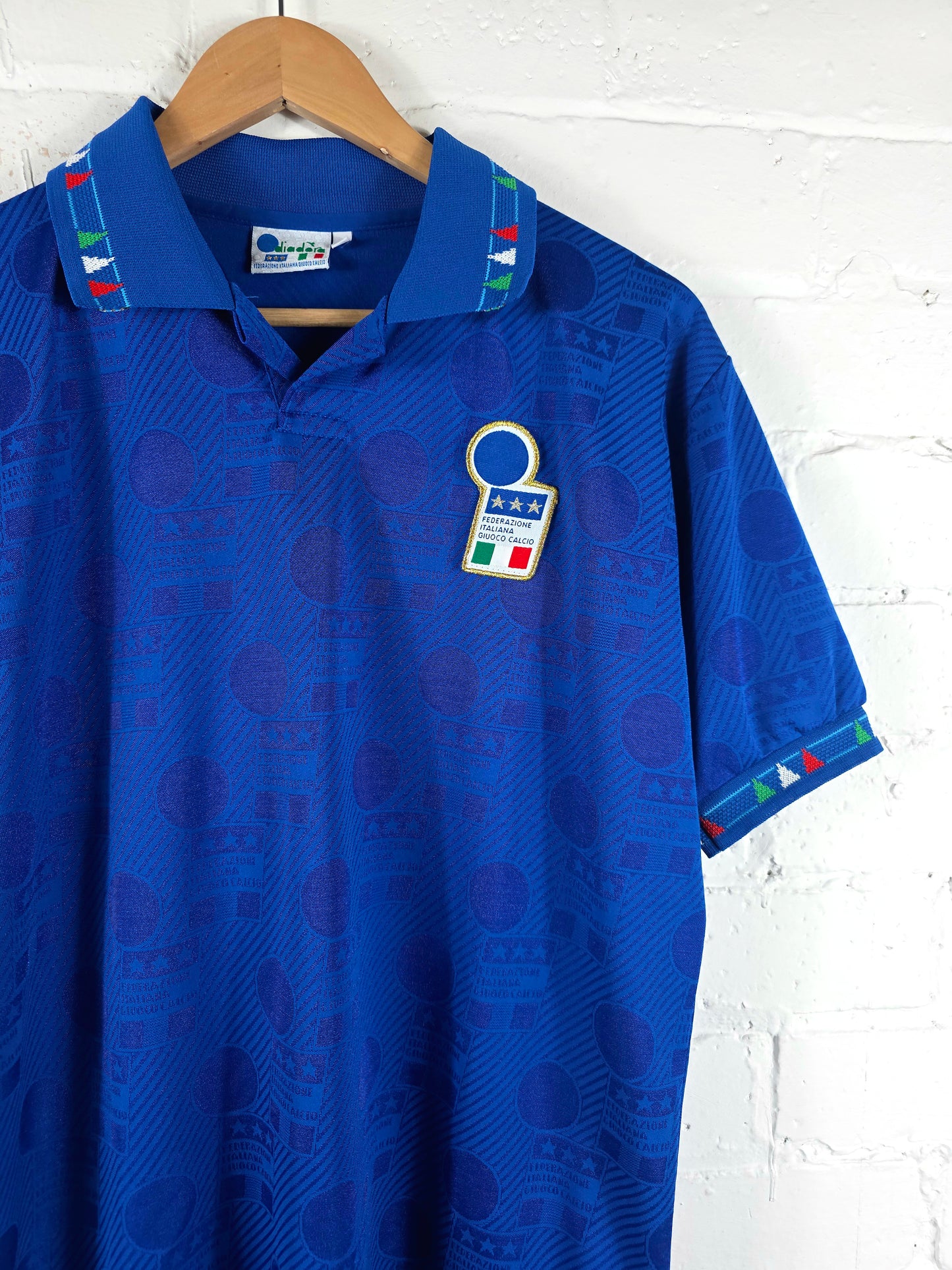 Diadora Italy 1993/94 '10 (Baggio)' Player Spec Home Shirt Medium