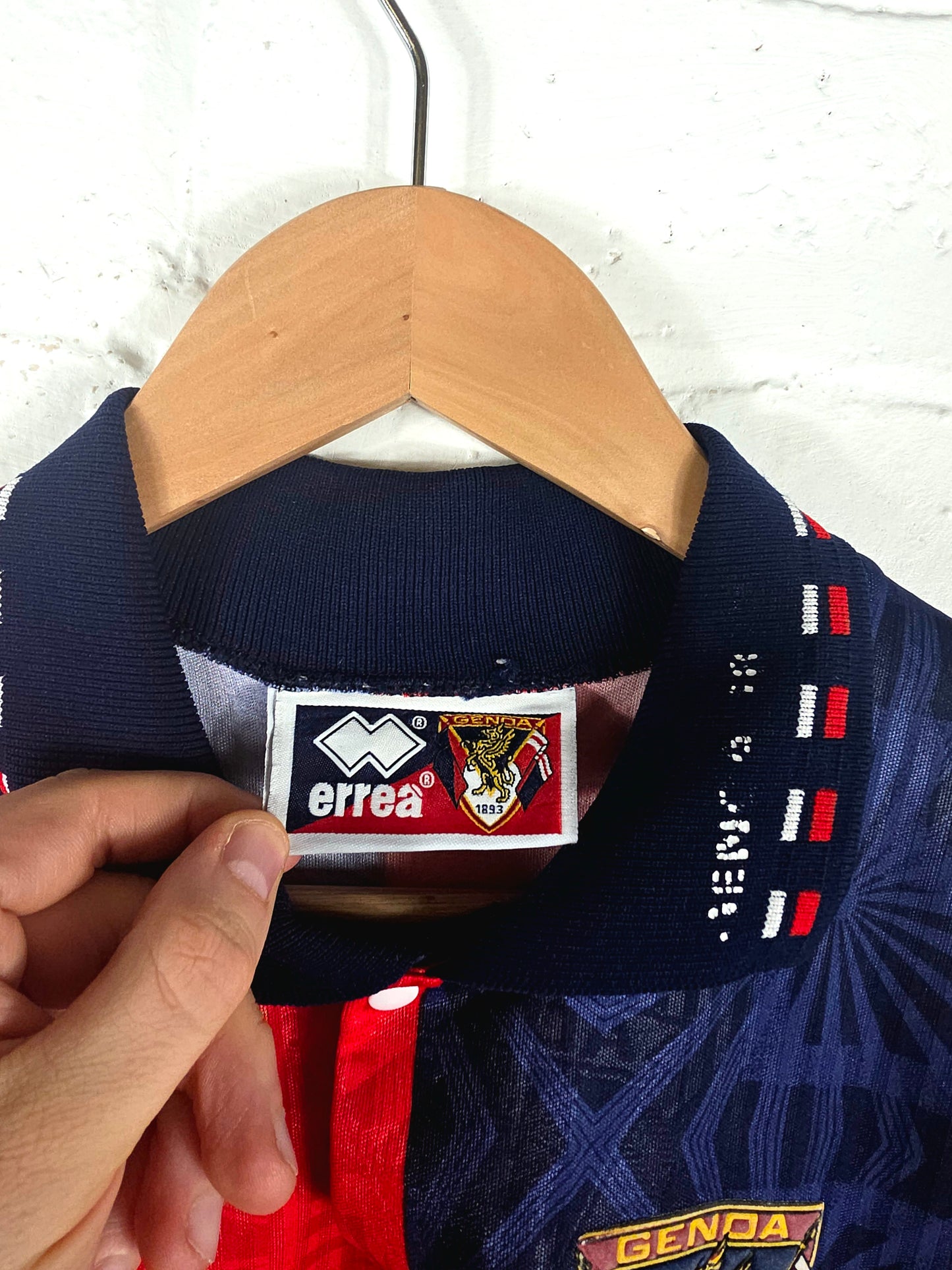 Errea Genoa 1992/94 Home Shirt Large