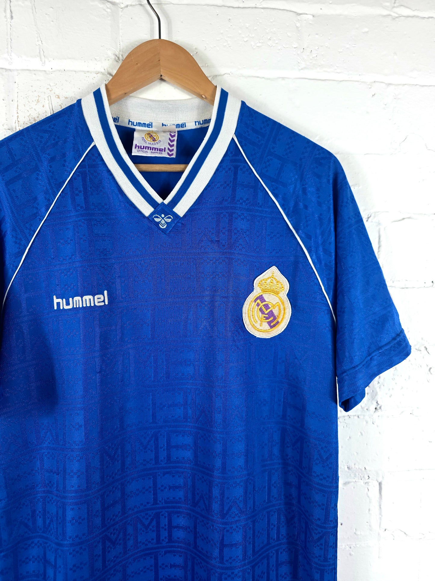 Hummel Real Madrid 1990/91 Away Shirt Large