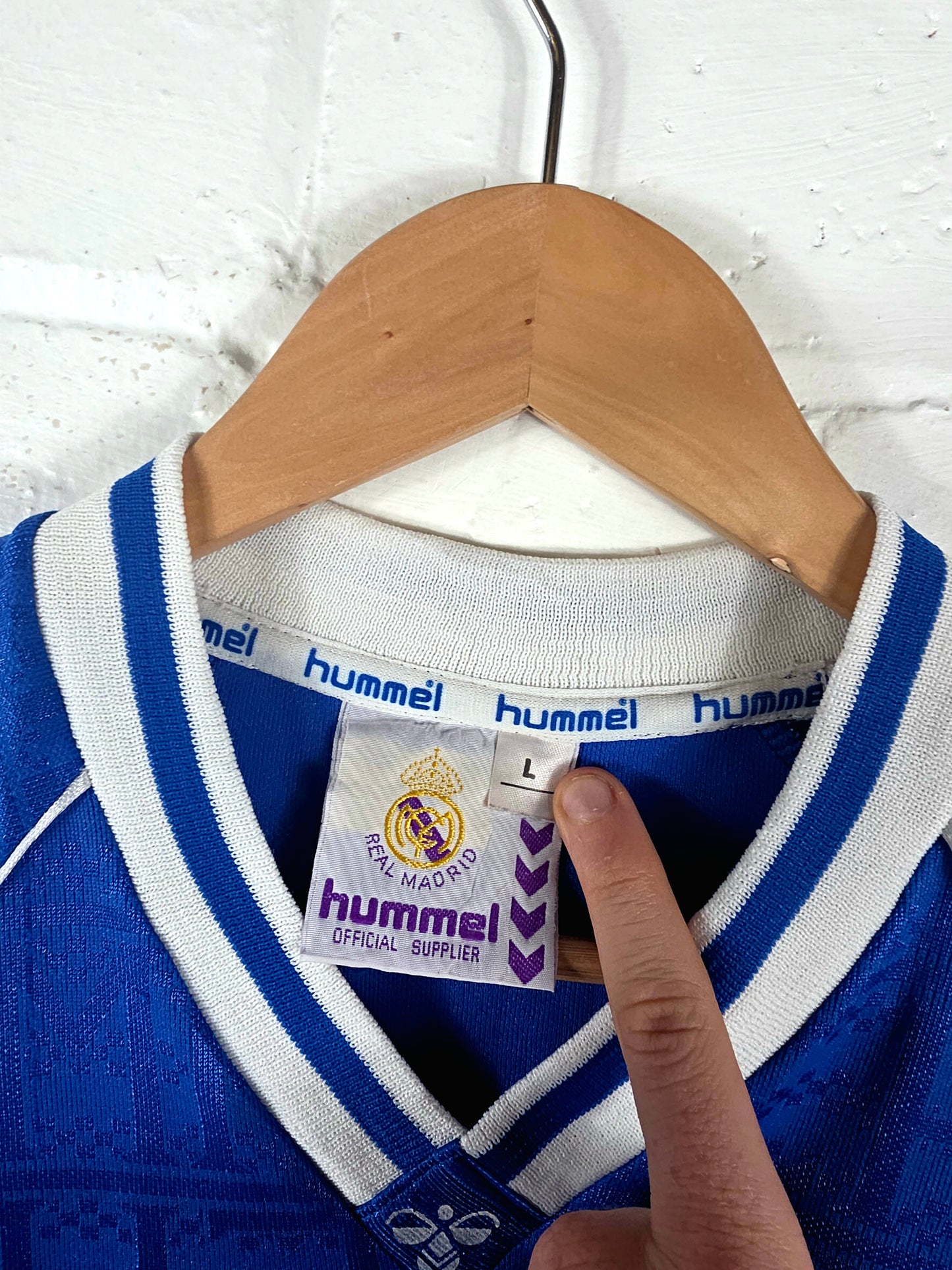 Hummel Real Madrid 1990/91 Away Shirt Large