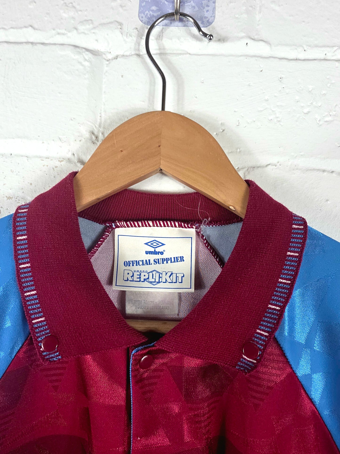 Umbro Aston Villa 1990/92 Home Shirt Large