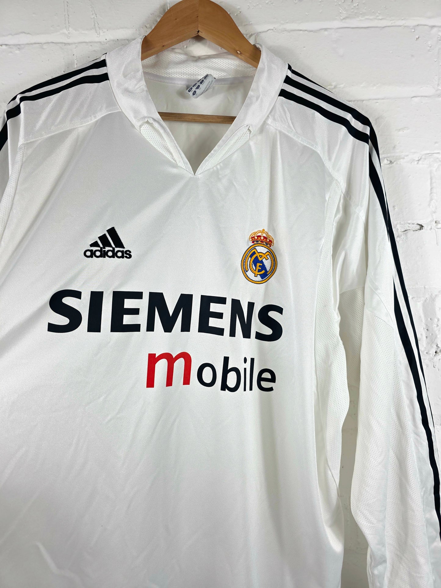Adidas Real Madrid 2004/05 Long Sleeve Home Shirt XL