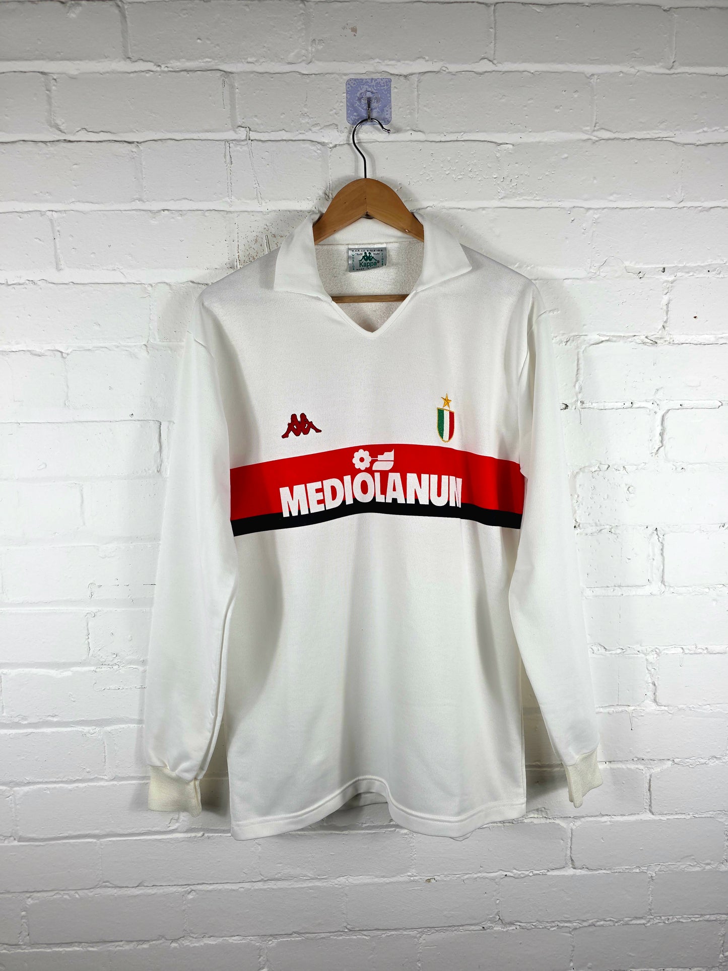 Kappa AC Milan 1988/1989 '10 (Gullit)' Long Sleeve Away Shirt XL