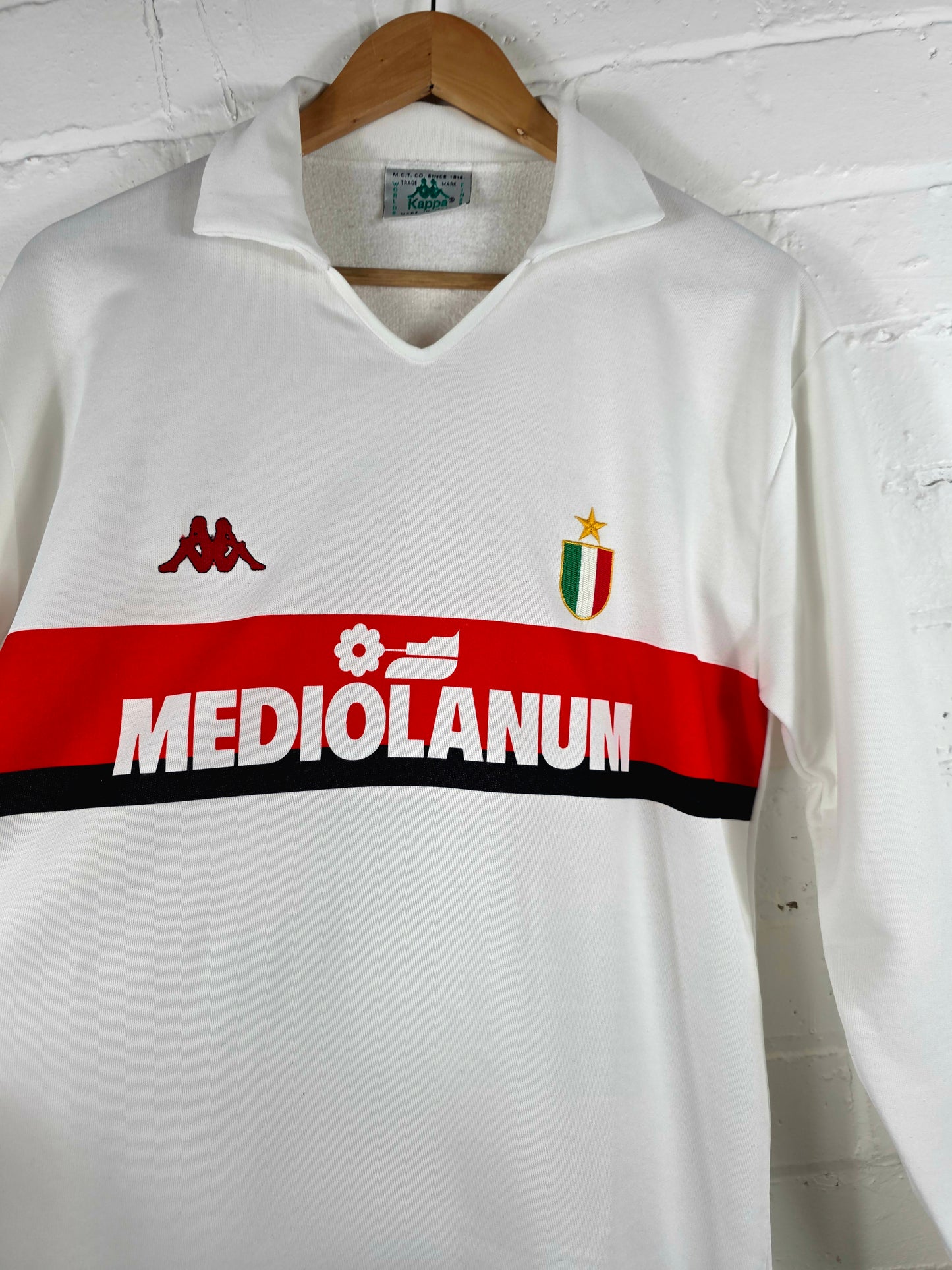 Kappa AC Milan 1988/1989 '10 (Gullit)' Long Sleeve Away Shirt XL