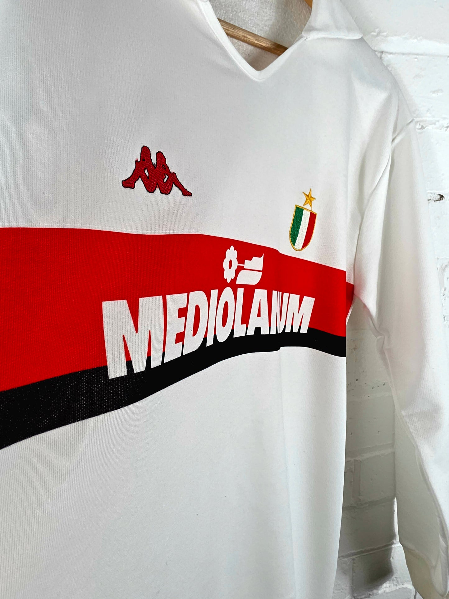 Kappa AC Milan 1988/1989 '10 (Gullit)' Long Sleeve Away Shirt XL