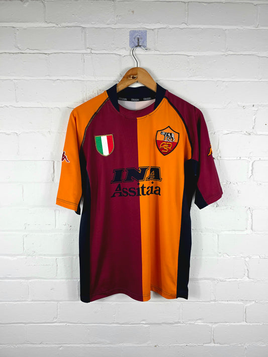 Kappa Roma 2001/02 European Home Shirt Large