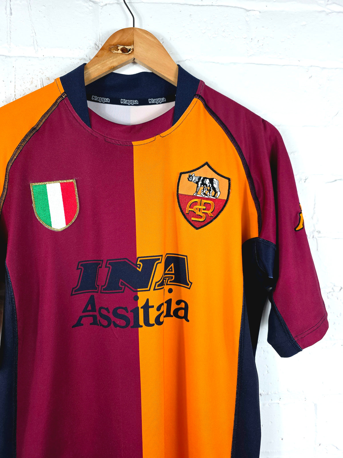 Kappa Roma 2001/02 European Home Shirt Large