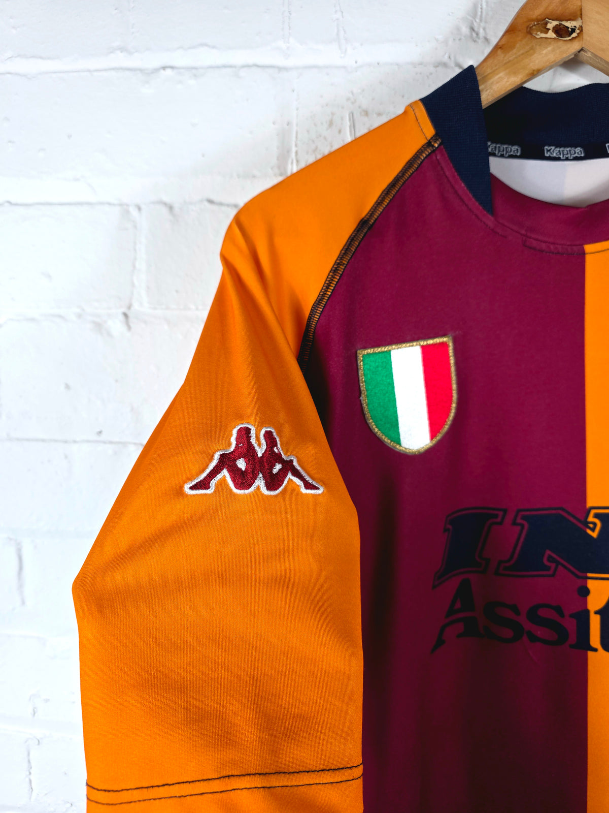 Kappa Roma 2001/02 European Home Shirt Large