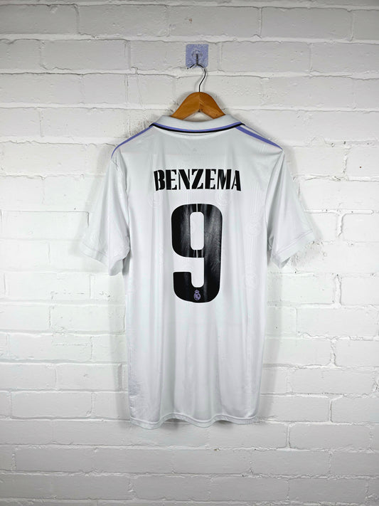 Adidas Real Madrid 2022/23 'Benzema 9' Home Shirt Large