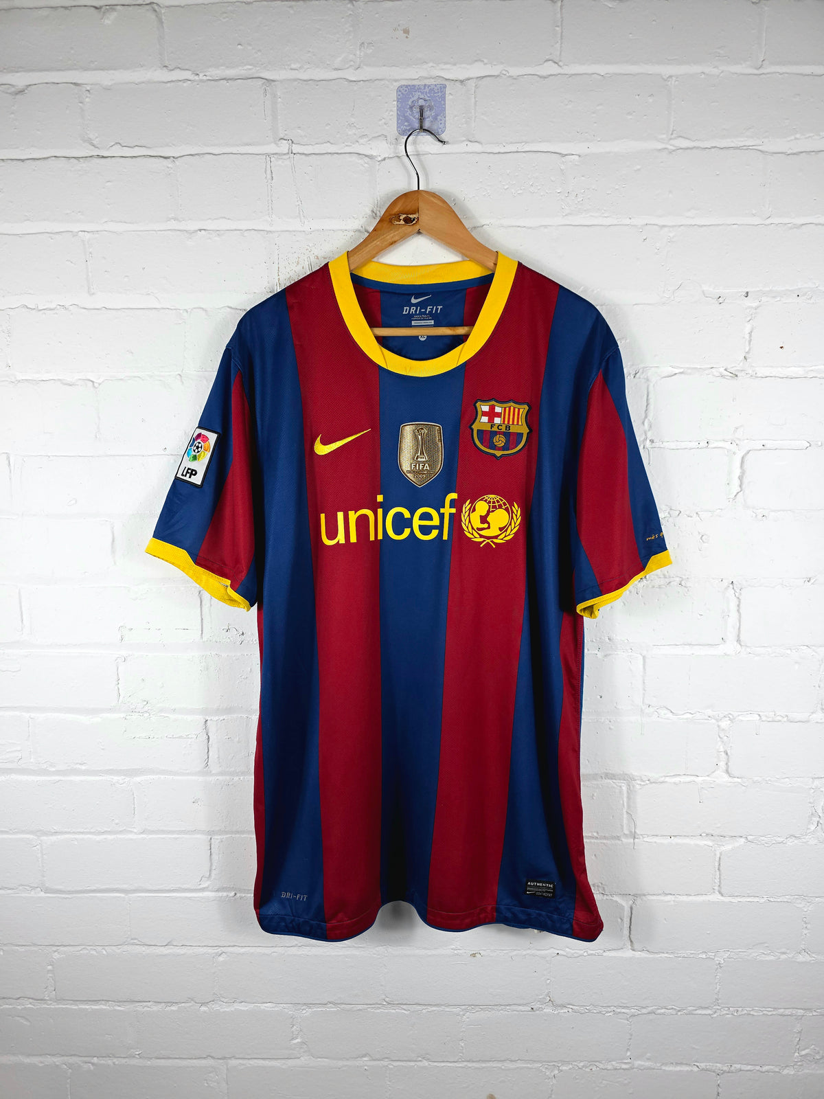 Nike Barcelona 2010/11 'David Villa 7' Home Shirt XL