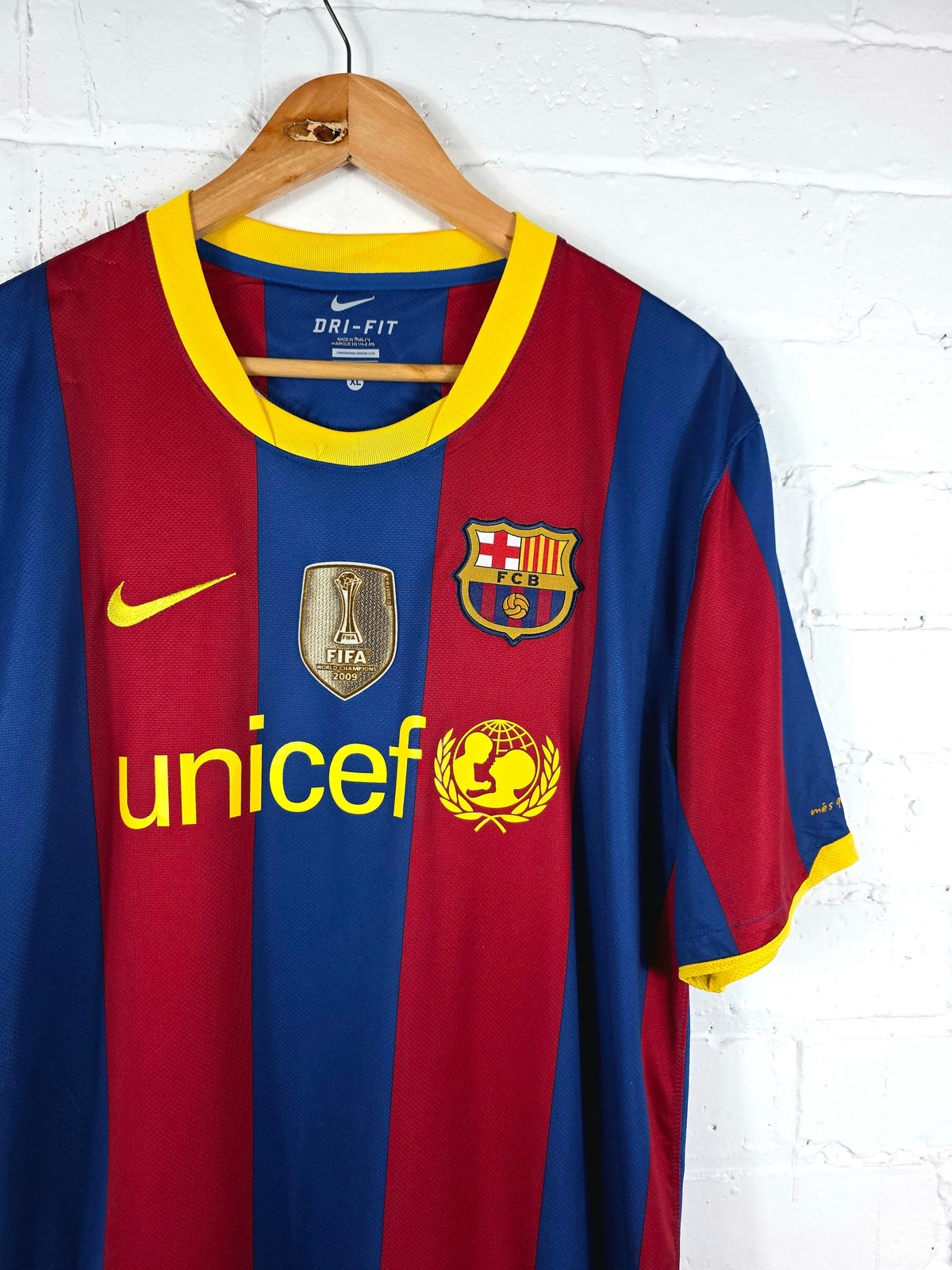 Nike Barcelona 2010/11 'David Villa 7' Home Shirt XL