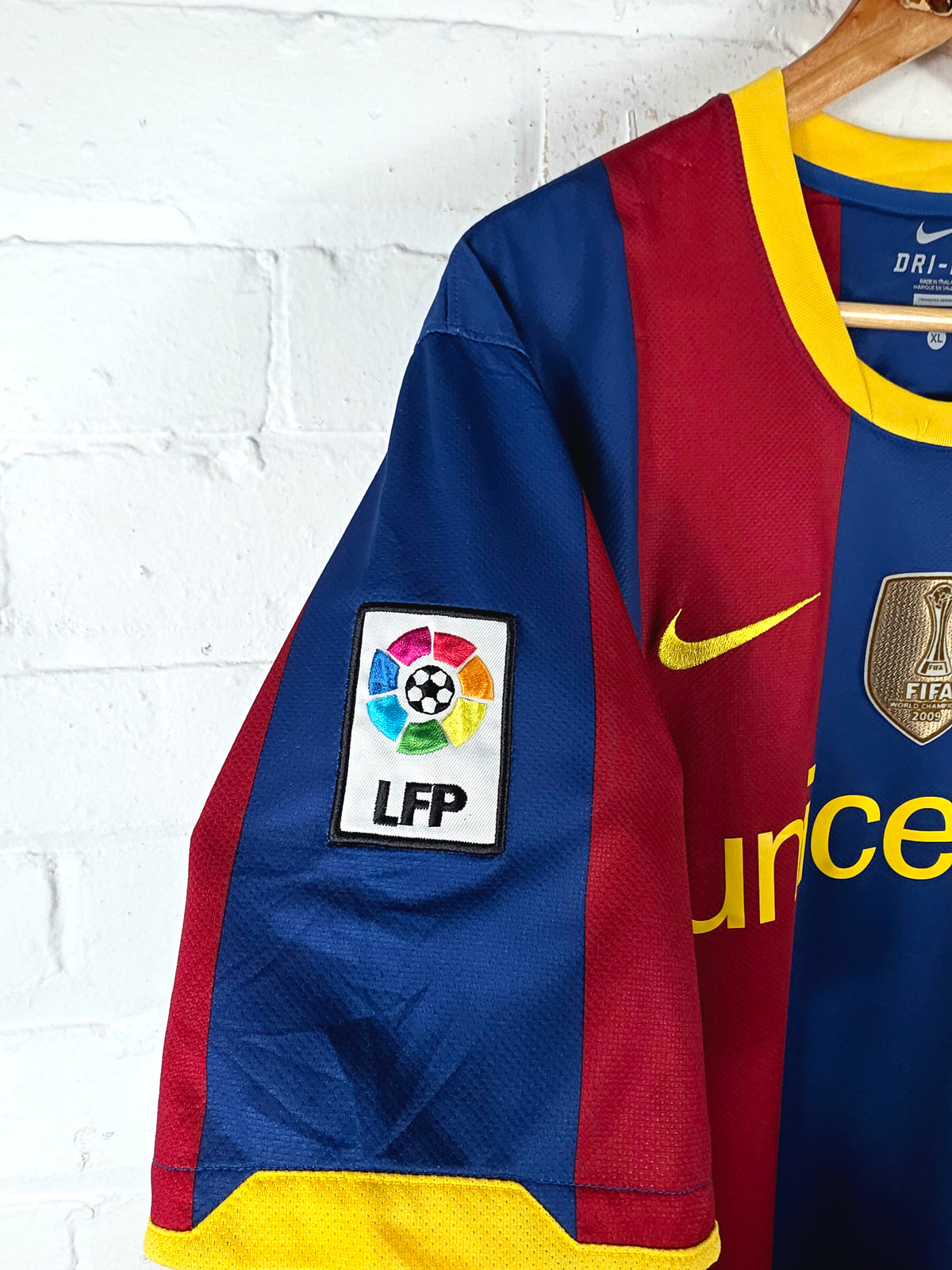 Nike Barcelona 2010/11 'David Villa 7' Home Shirt XL